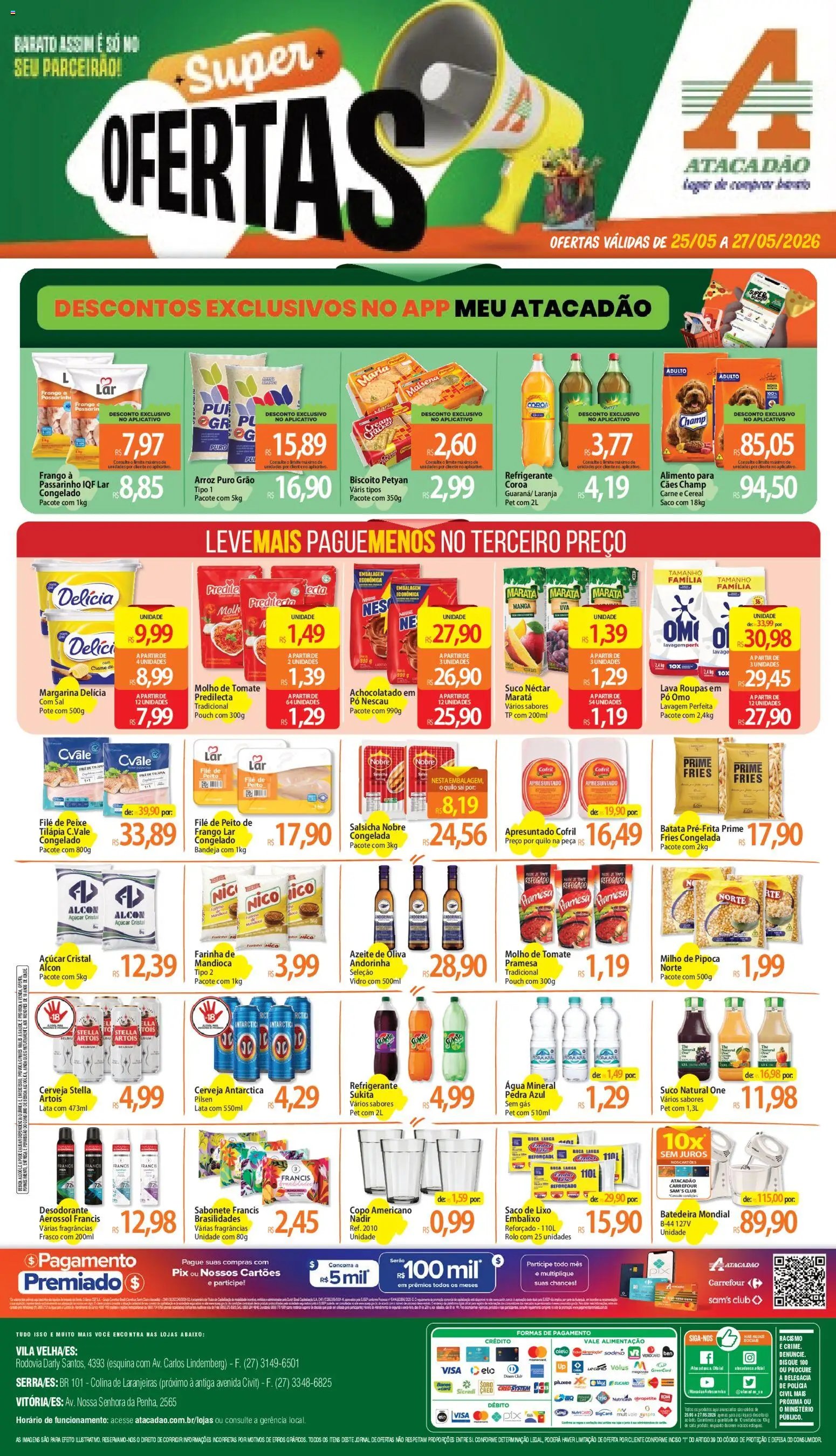 Atacadão folheto a partir de 25/05/2026 Atacadão ofertas - ES (2026-05-25 - 2026-05-27)