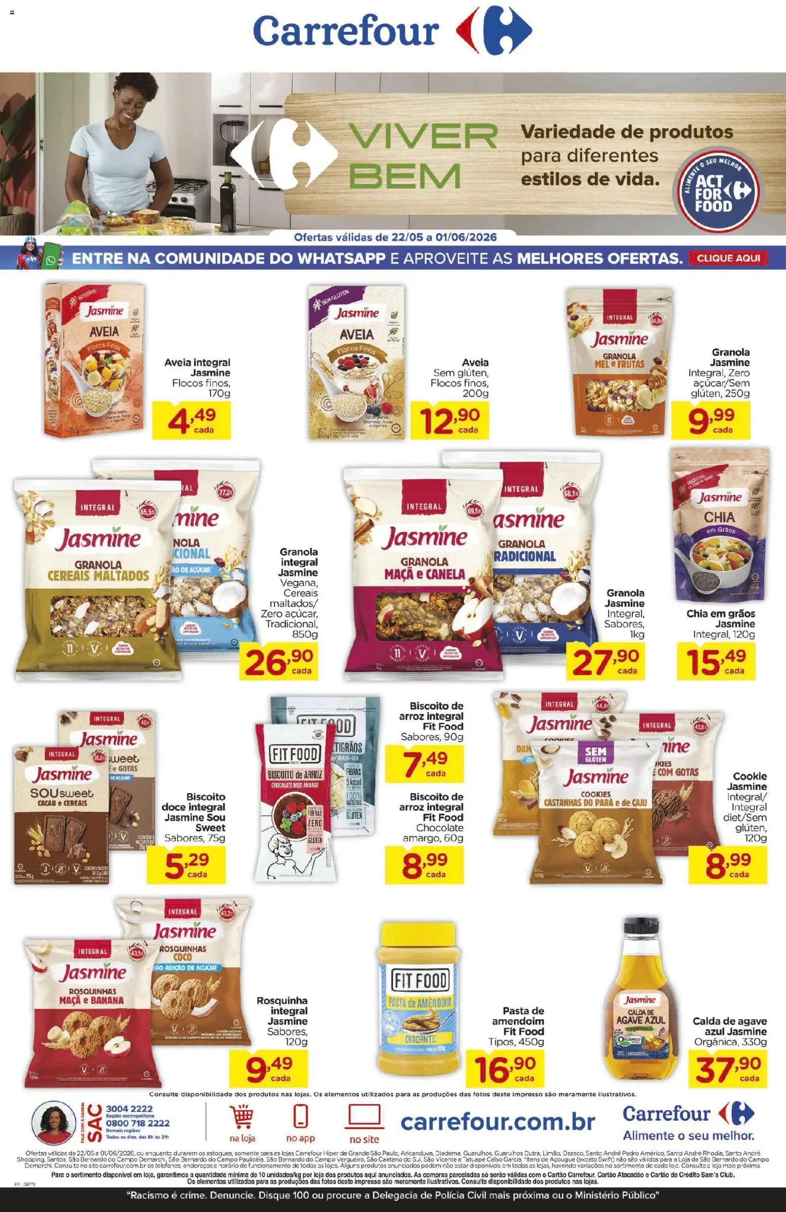 Carrefour folheto a partir de 22/05/2026 Carrefour ofertas Viver Bem (2026-05-22 - 2026-06-01)