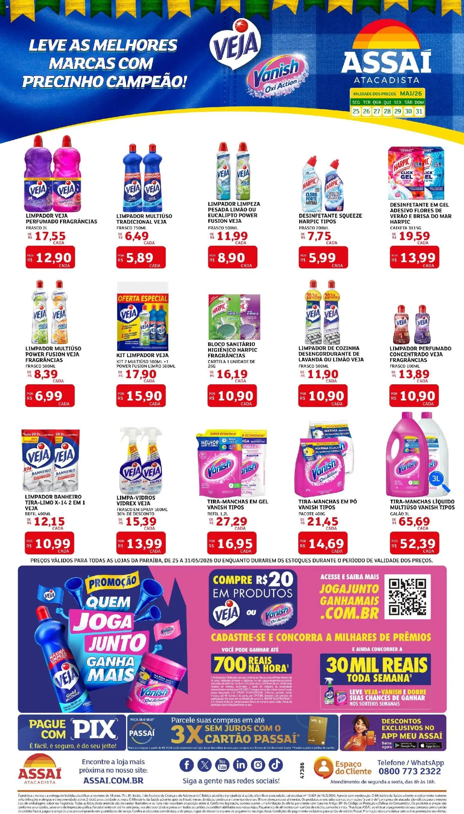 Assaí Atacadista folheto a partir de 25/05/2026 Assaí Atacadista ofertas - PB (2026-05-25 - 2026-05-31)