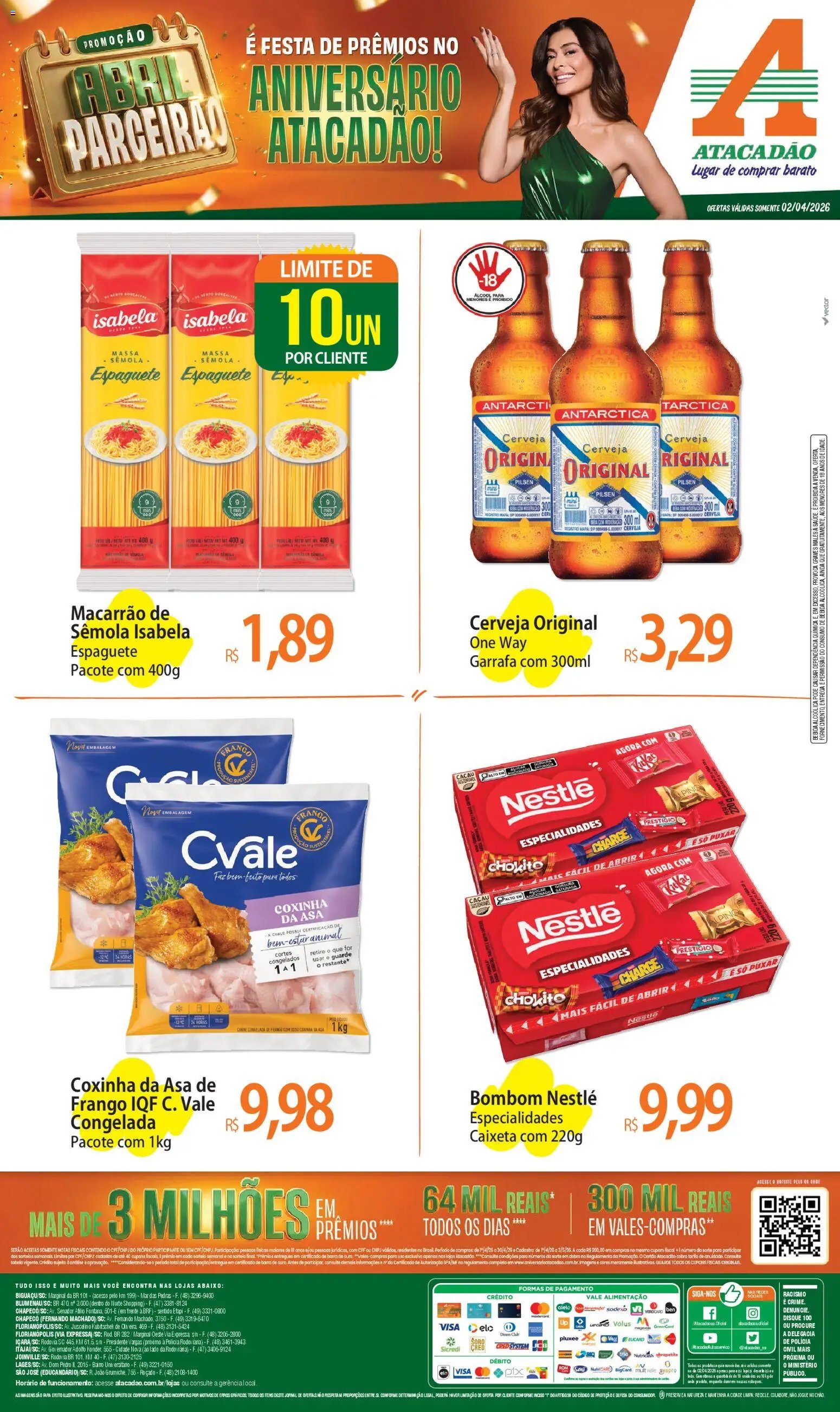 Atacadão folheto a partir de 02/04/2026 Atacadão ofertas - SC (2026-04-02 - 2026-04-02)