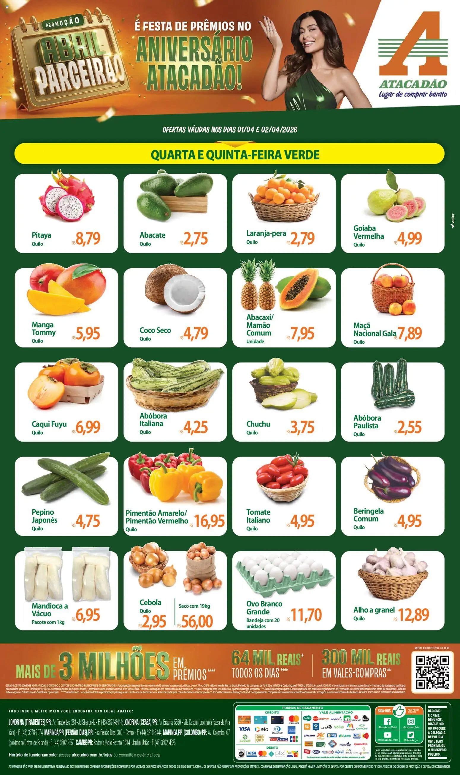Atacadão folheto a partir de 01/04/2026 Atacadão ofertas - PR (2026-04-01 - 2026-04-02)