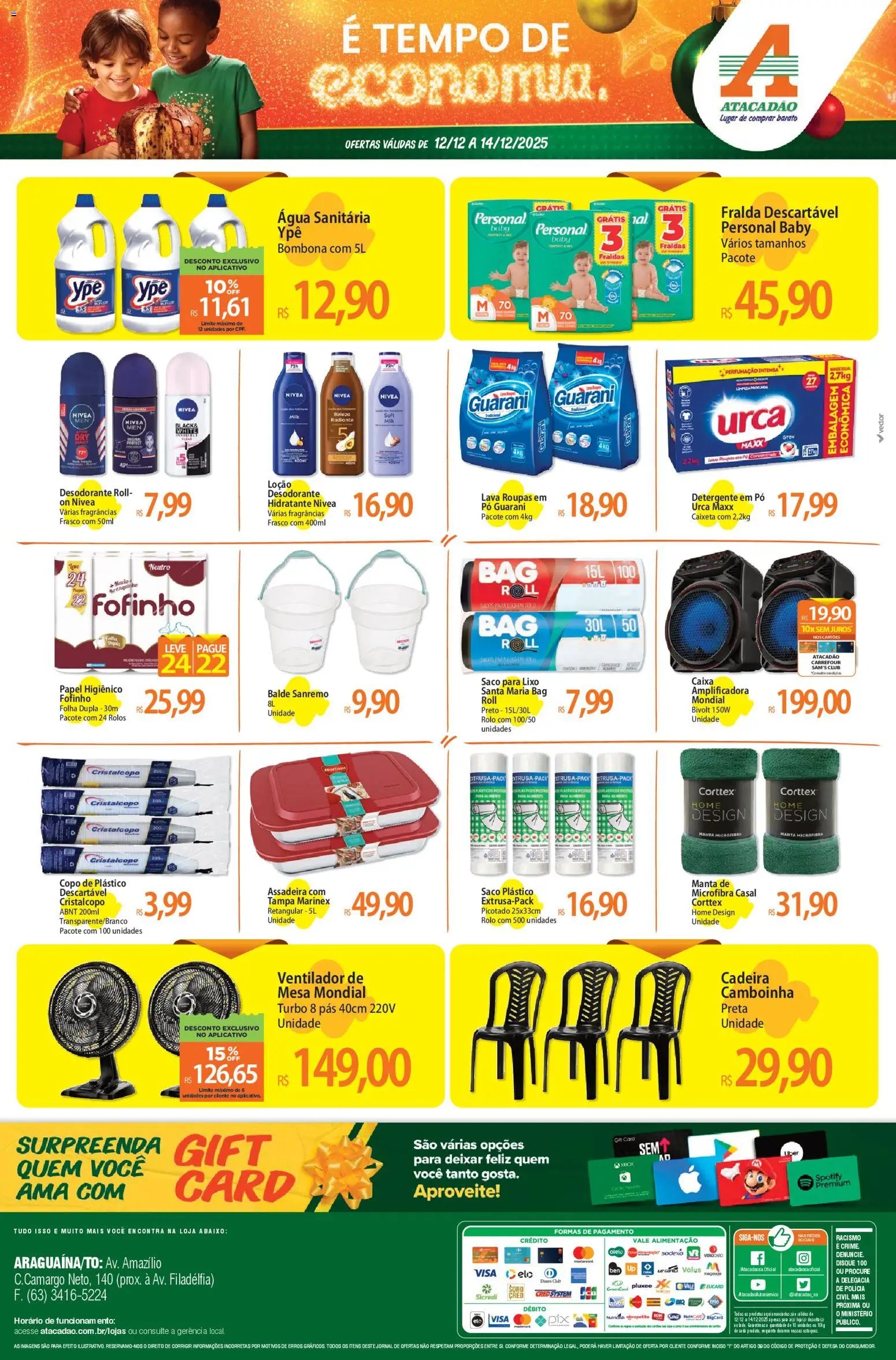 Atacadão folheto a partir de 12/12/2025 Ofertas - TO (2025-12-12 - 2025-12-14)