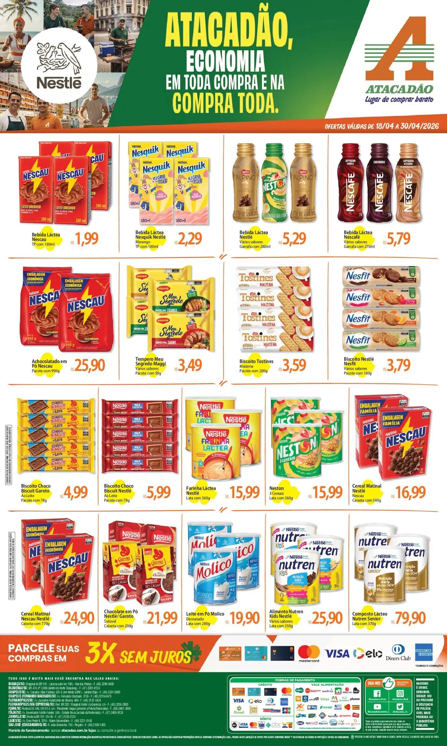 Atacadão folheto a partir de 18/04/2026 Atacadão ofertas - SC (2026-04-18 - 2026-04-30)