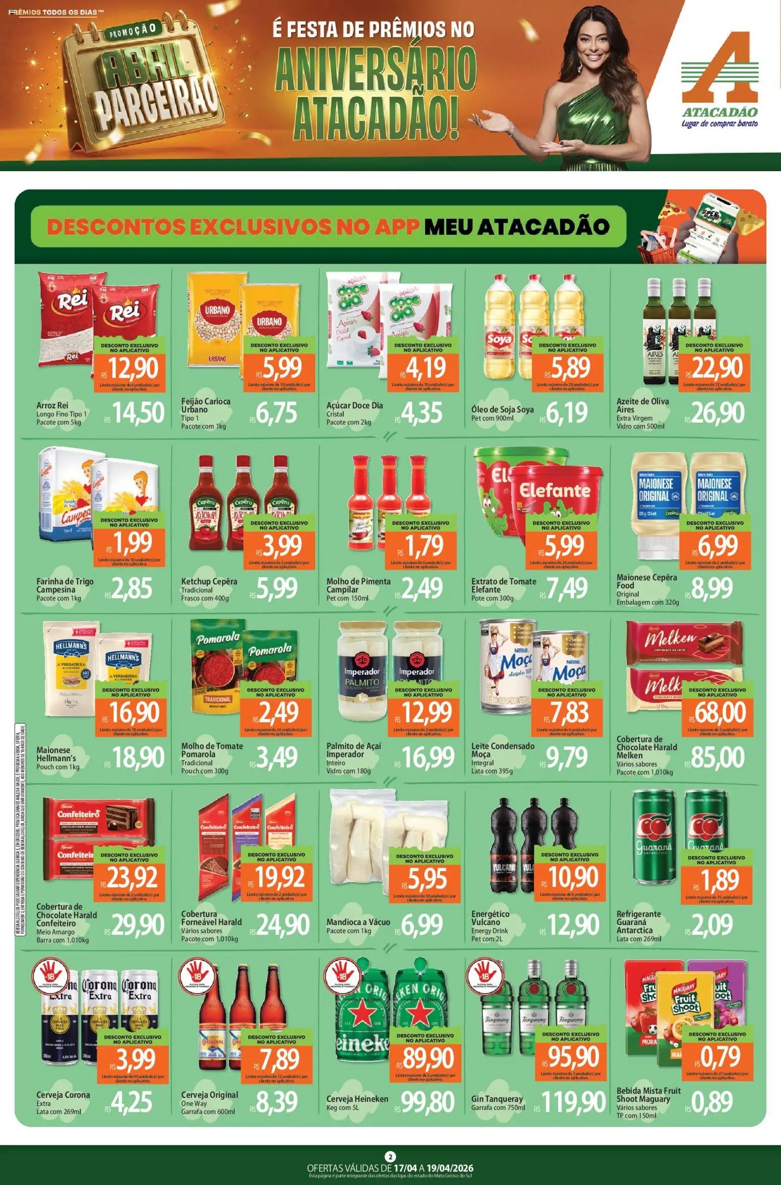 Atacadão folheto a partir de 17/04/2026 Atacadão ofertas - MT (2026-04-17 - 2026-04-19)