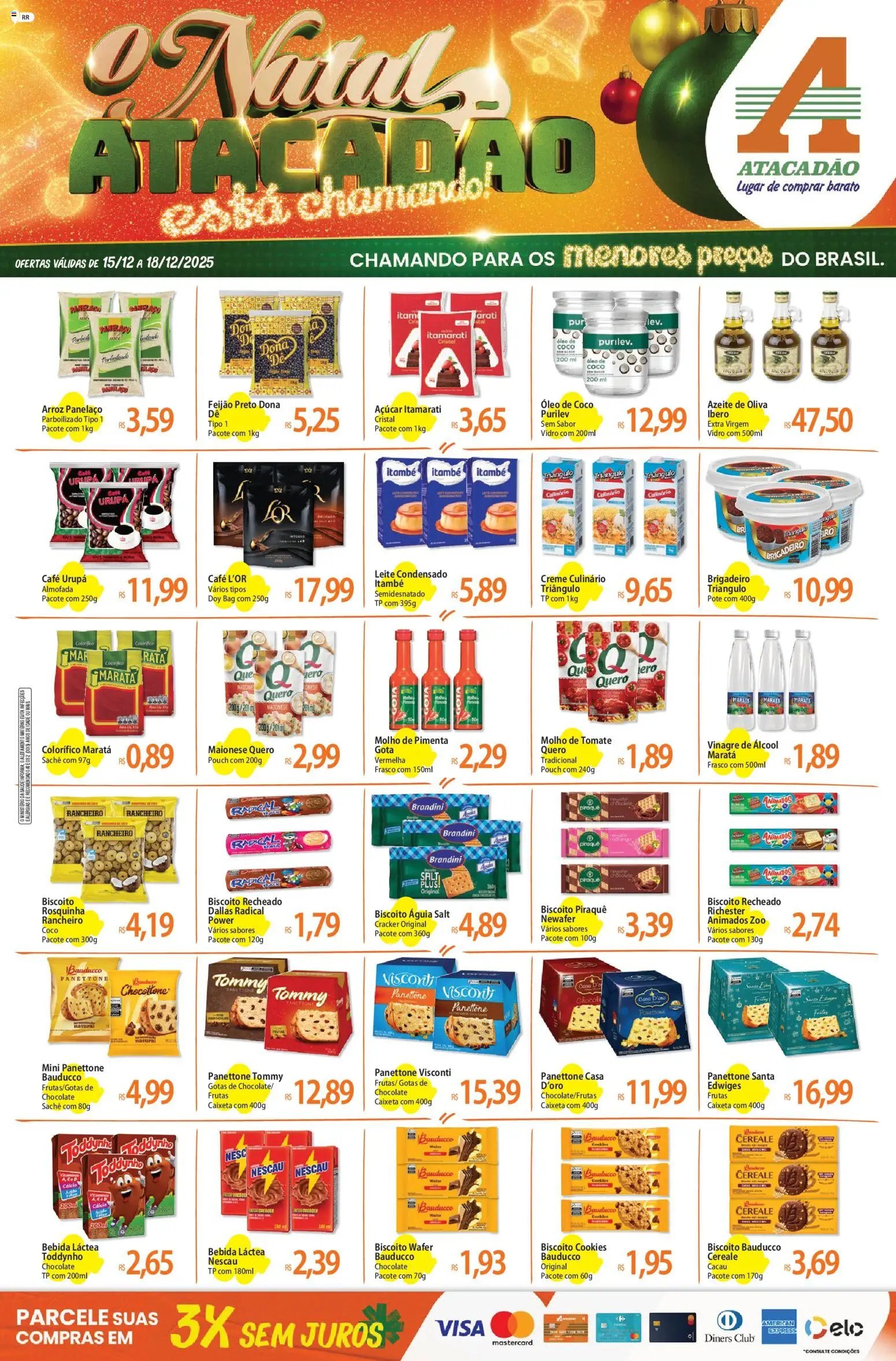 Atacadão folheto a partir de 15/12/2025 Ofertas - RR (2025-12-15 - 2025-12-18)