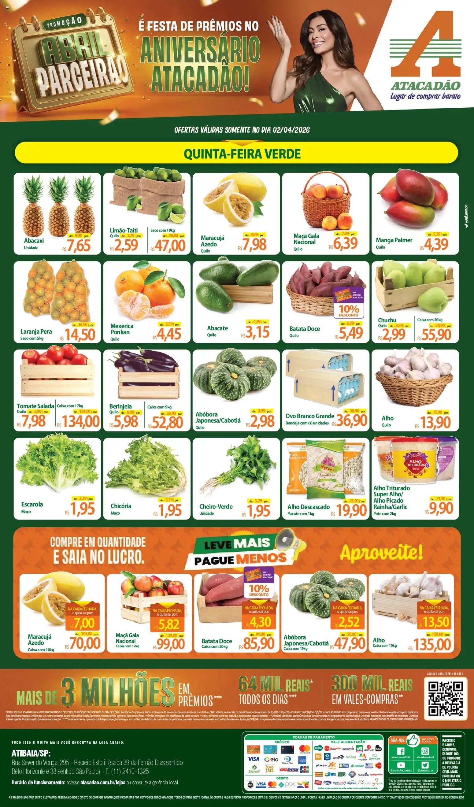 Atacadão folheto a partir de 02/04/2026 Atacadão ofertas - SP (2026-04-02 - 2026-04-02)