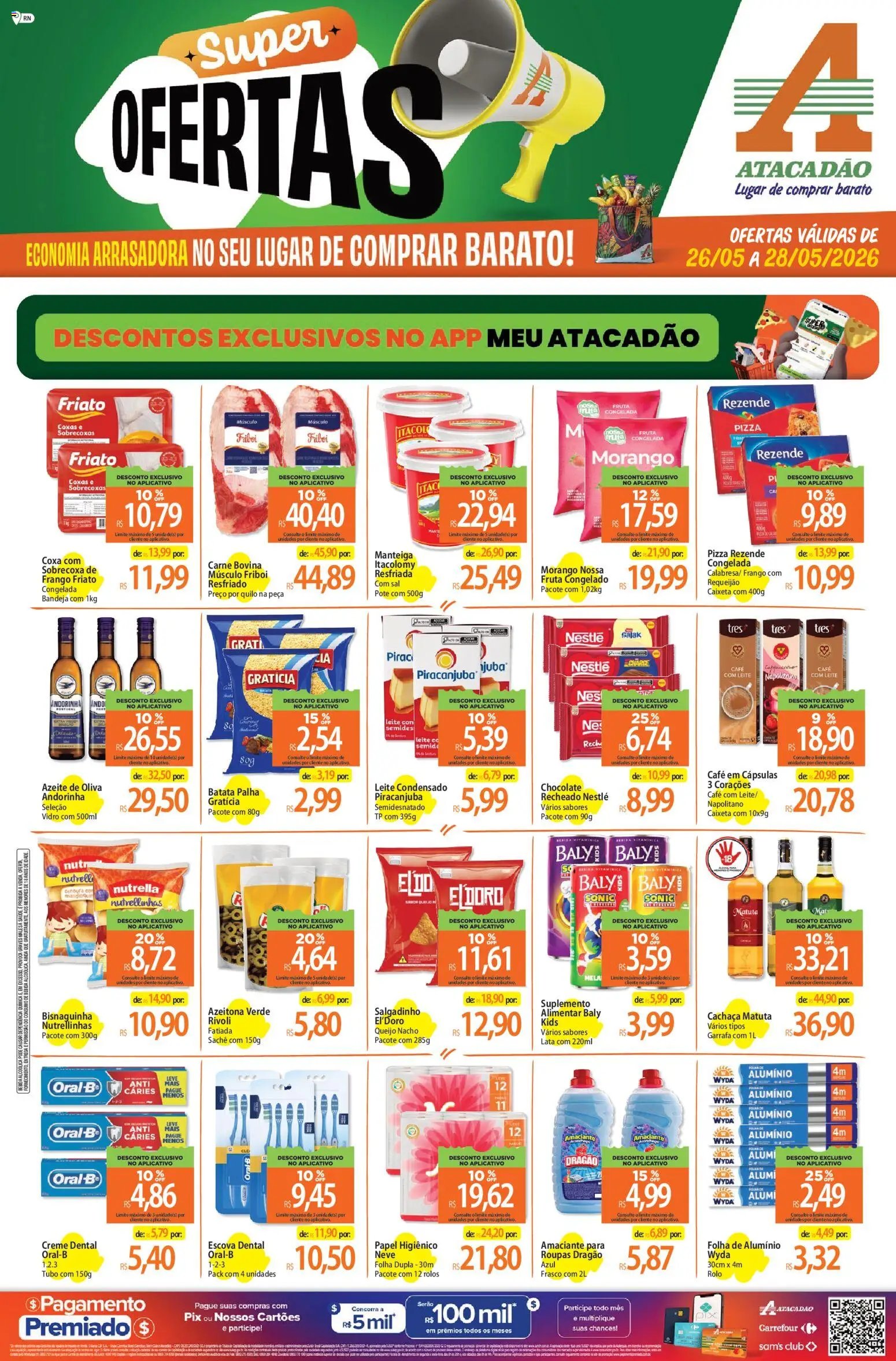 Atacadão folheto a partir de 26/05/2026 Atacadão ofertas - RN (2026-05-26 - 2026-05-28)