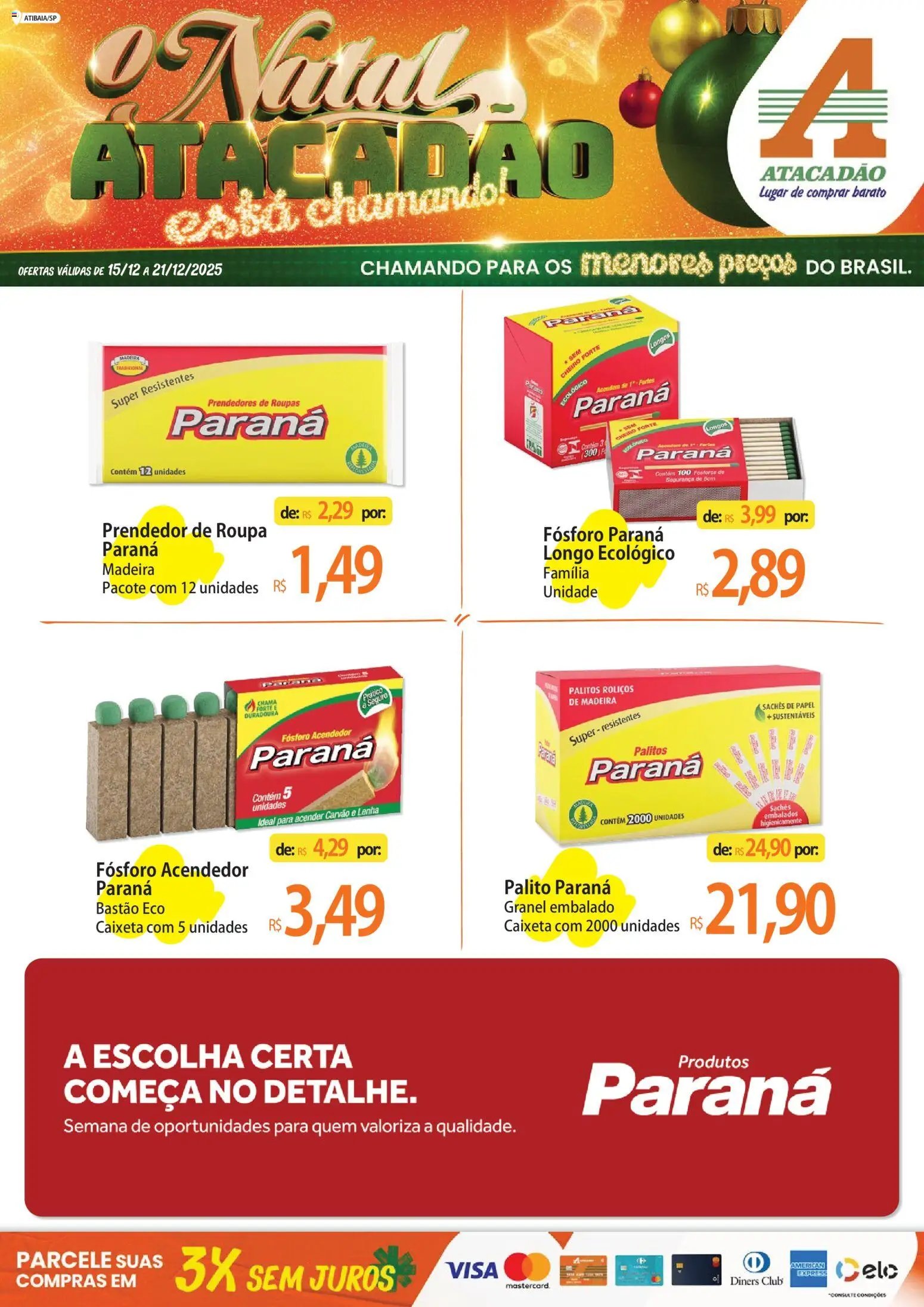 Atacadão folheto a partir de 15/12/2025 Ofertas - SP (2025-12-15 - 2025-12-21)