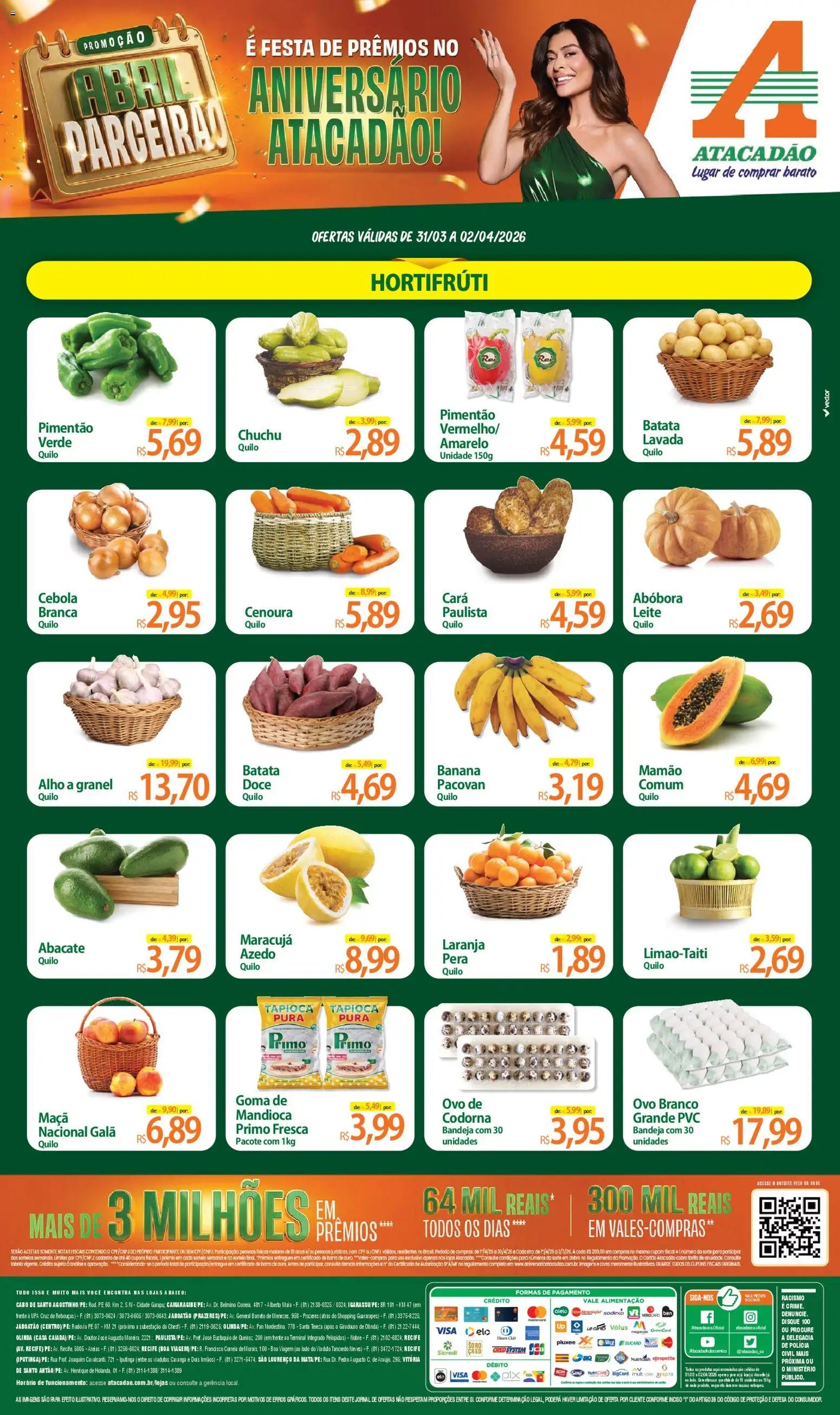 Atacadão folheto a partir de 31/03/2026 Atacadão ofertas - PE (2026-03-31 - 2026-04-02)