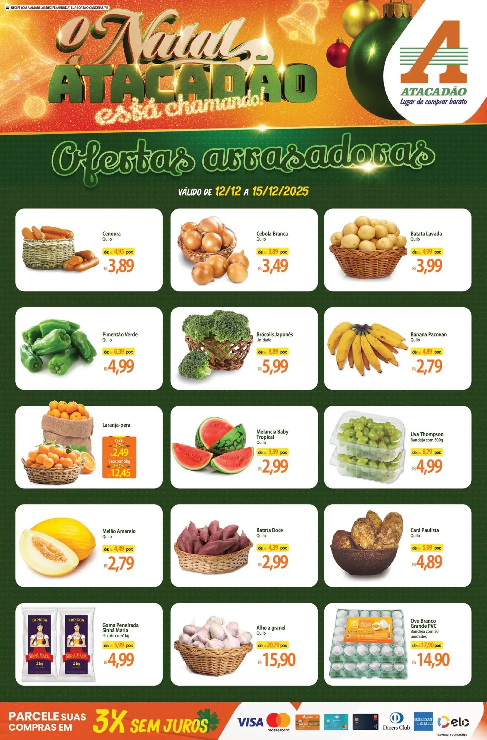 Atacadão folheto a partir de 12/12/2025 Ofertas - PE (2025-12-12 - 2025-12-15)