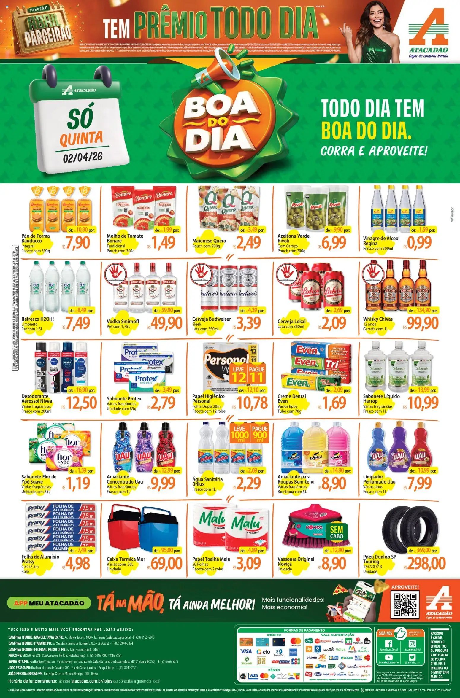 Atacadão folheto a partir de 02/04/2026 Atacadão ofertas - PB (2026-04-02 - 2026-04-02)