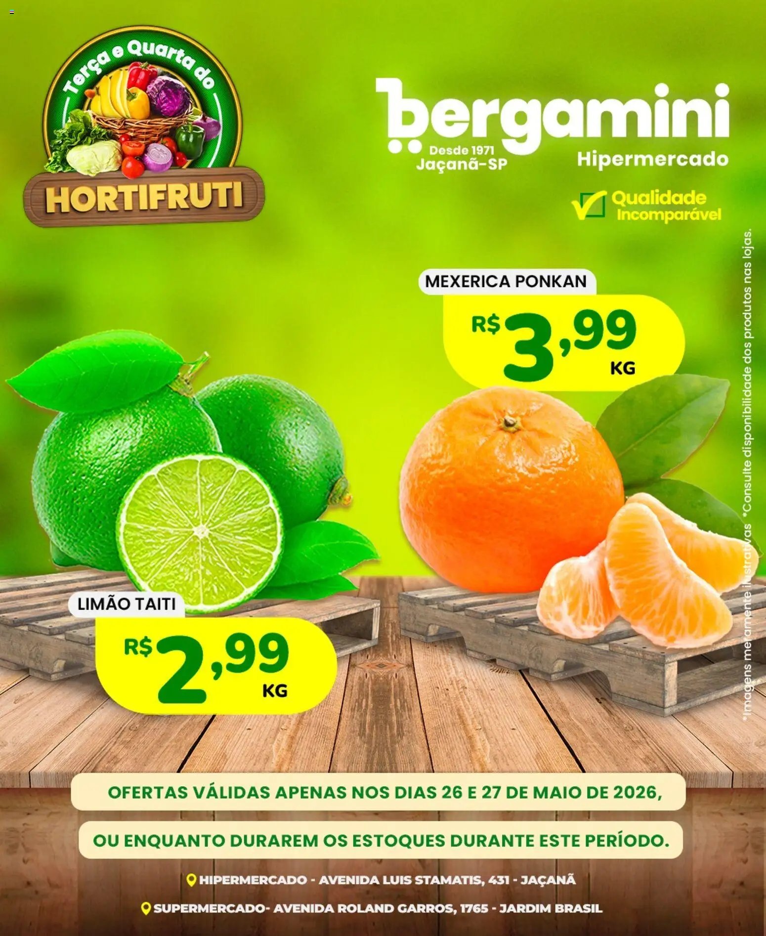 Supermercado Bergamini folheto a partir de 26/05/2026 Supermercado Bergamini - Ofertas da semana (2026-05-26 - 2026-05-27)