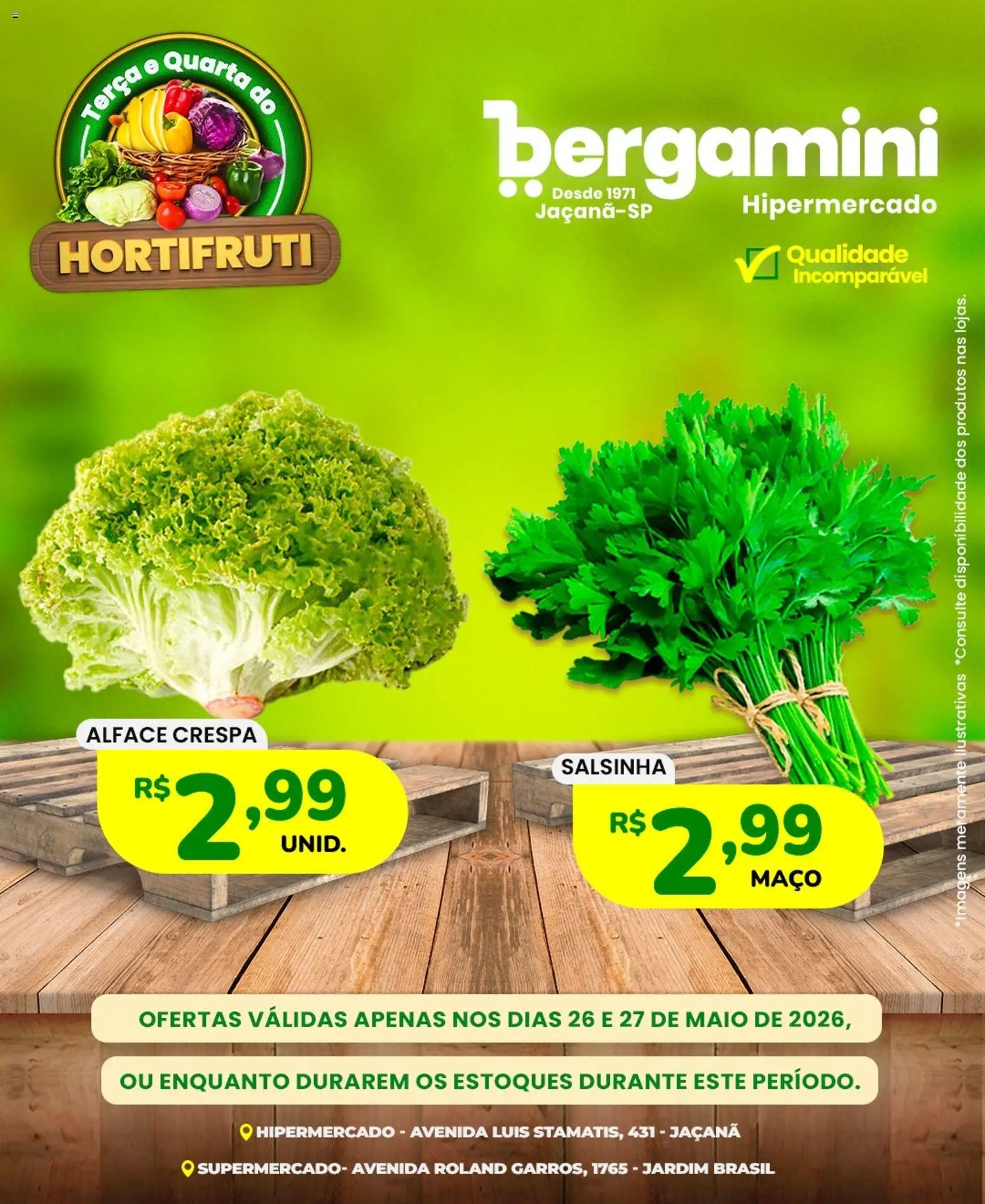 Supermercado Bergamini folheto a partir de 26/05/2026 Supermercado Bergamini - Ofertas da semana (2026-05-26 - 2026-05-27)