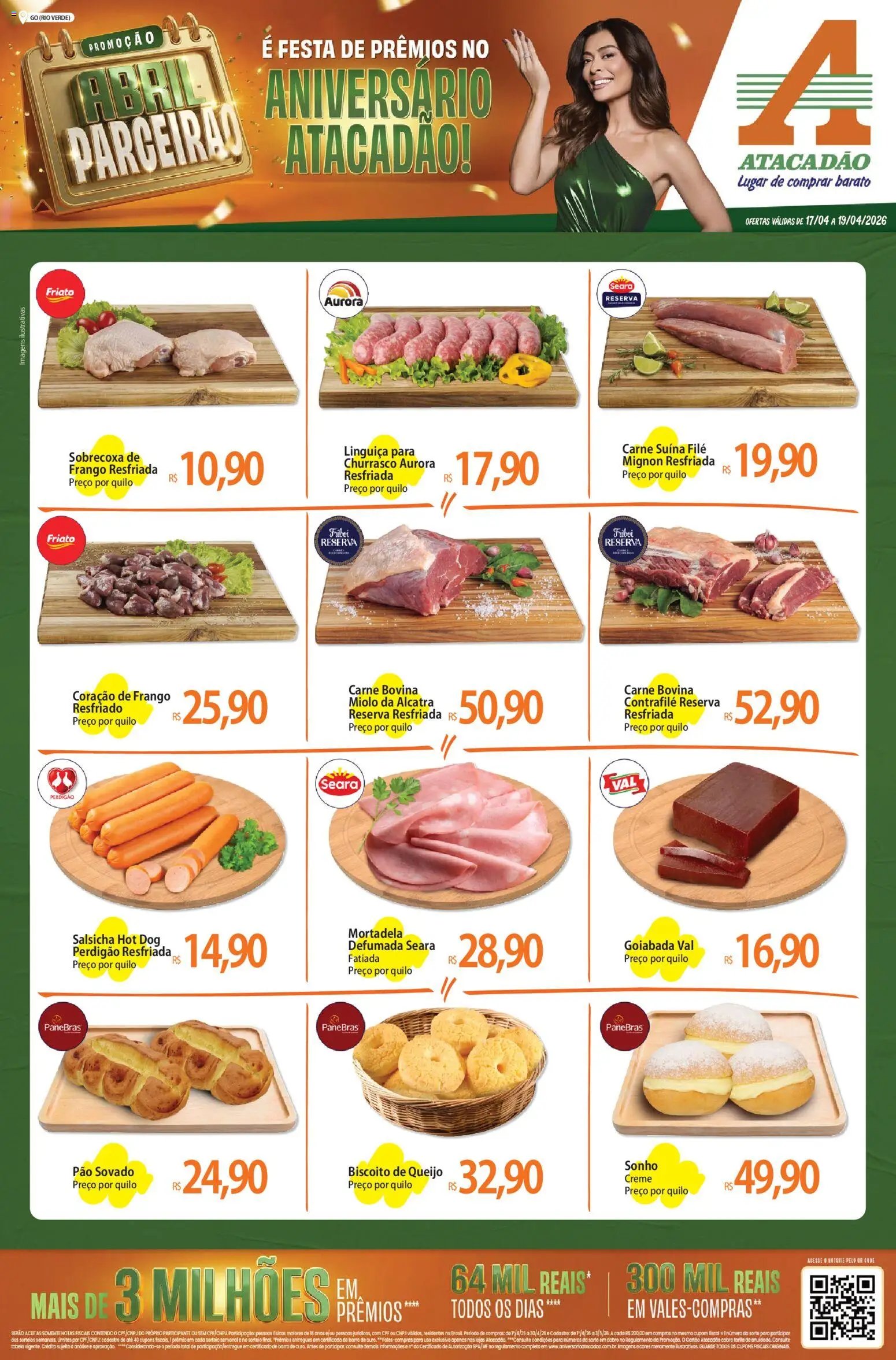 Atacadão folheto a partir de 17/04/2026 Atacadão ofertas - GO (2026-04-17 - 2026-04-19)