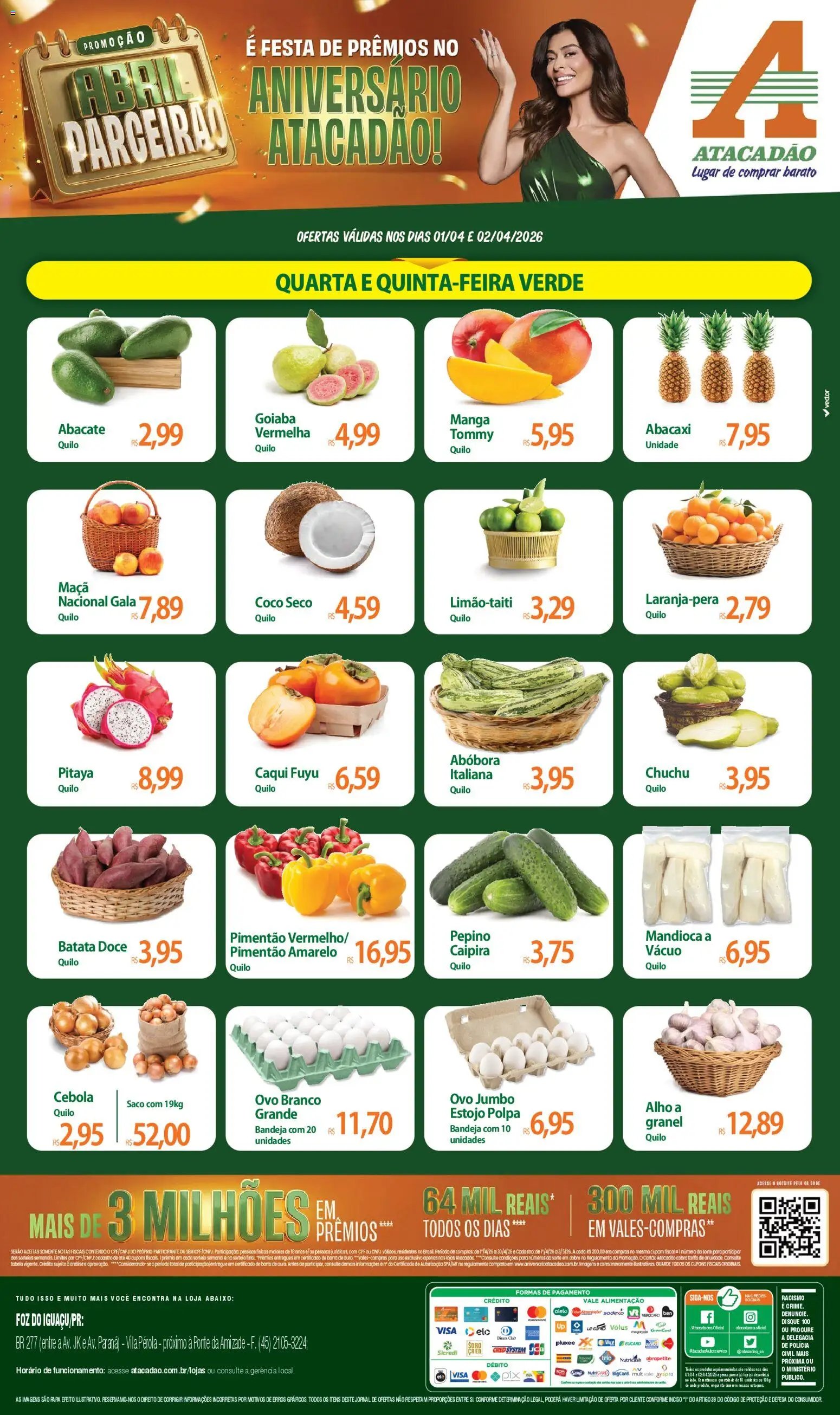 Atacadão folheto a partir de 01/04/2026 Atacadão ofertas - PR (2026-04-01 - 2026-04-02)