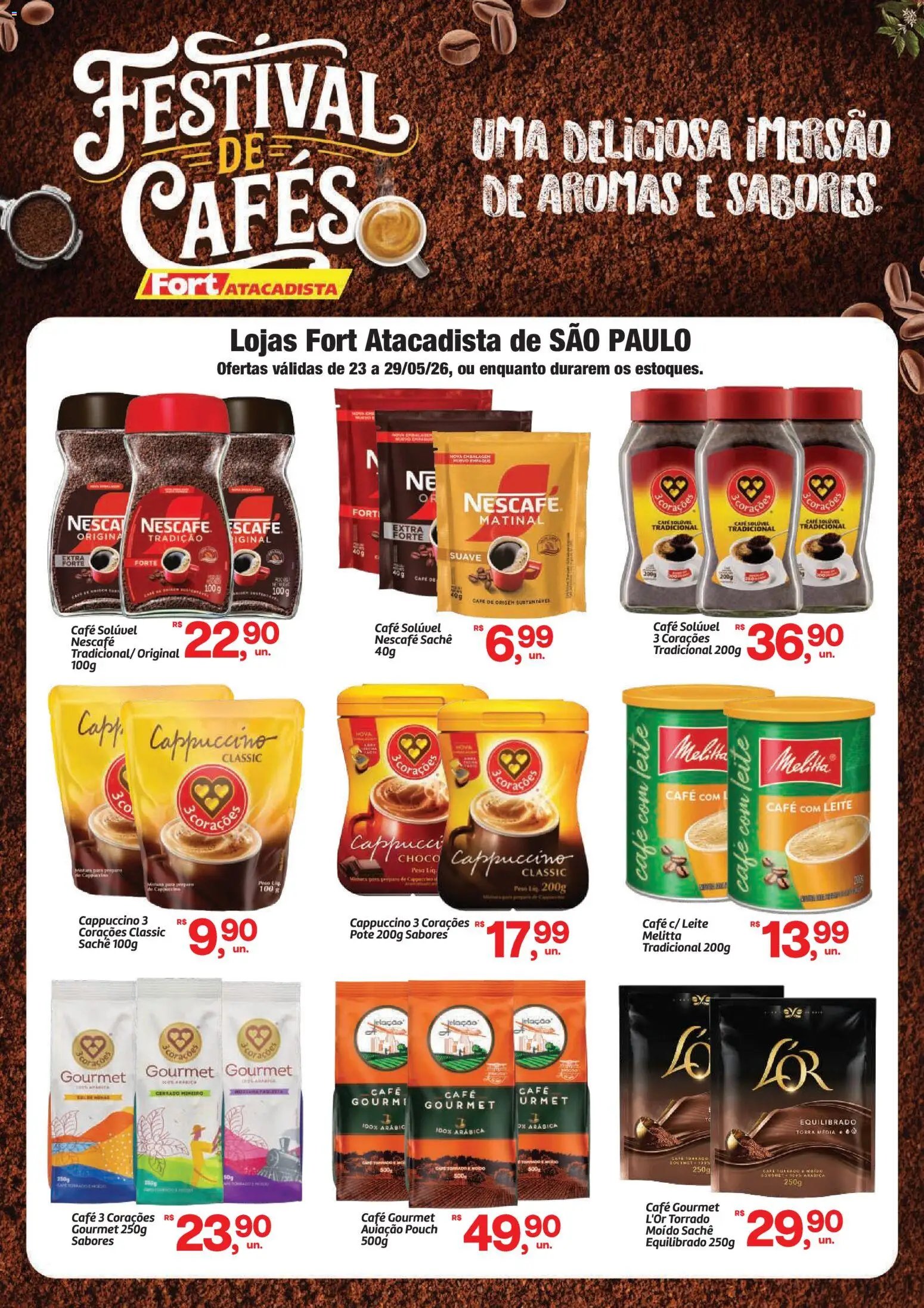 Fort Atacadista folheto a partir de 23/05/2026 Fort Atacadista ofertas Cafés (2026-05-23 - 2026-05-29)