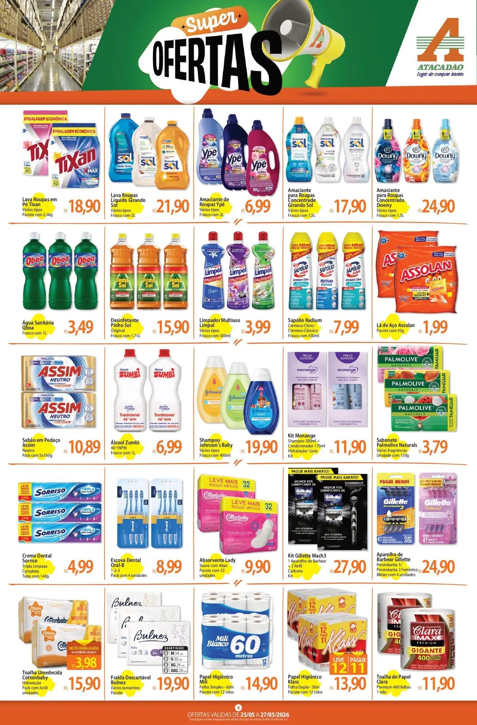 Atacadão folheto a partir de 25/05/2026 Atacadão ofertas - RS (2026-05-25 - 2026-05-27)