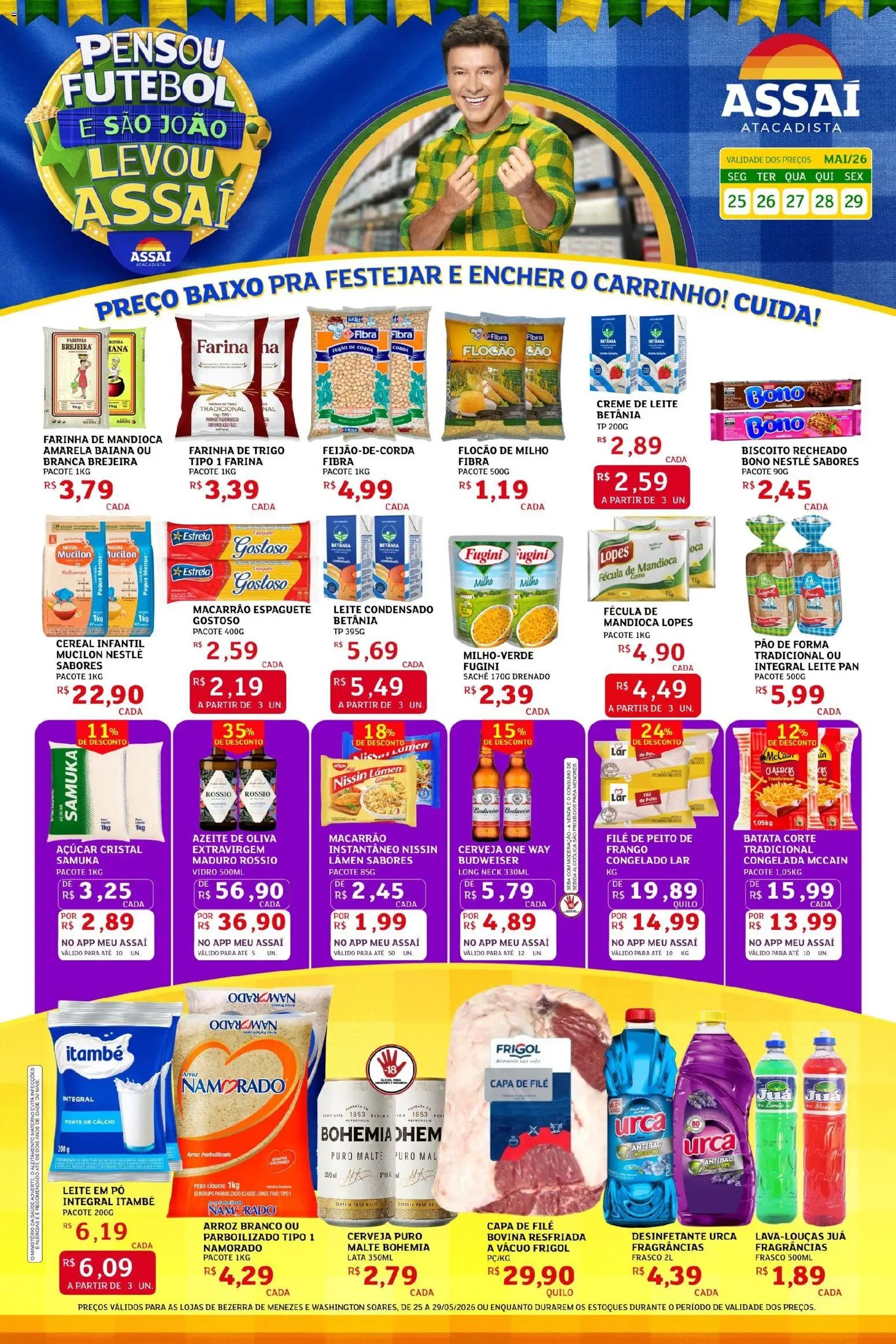 Assaí Atacadista folheto a partir de 25/05/2026 Assaí Atacadista ofertas - CE (2026-05-25 - 2026-05-29)
