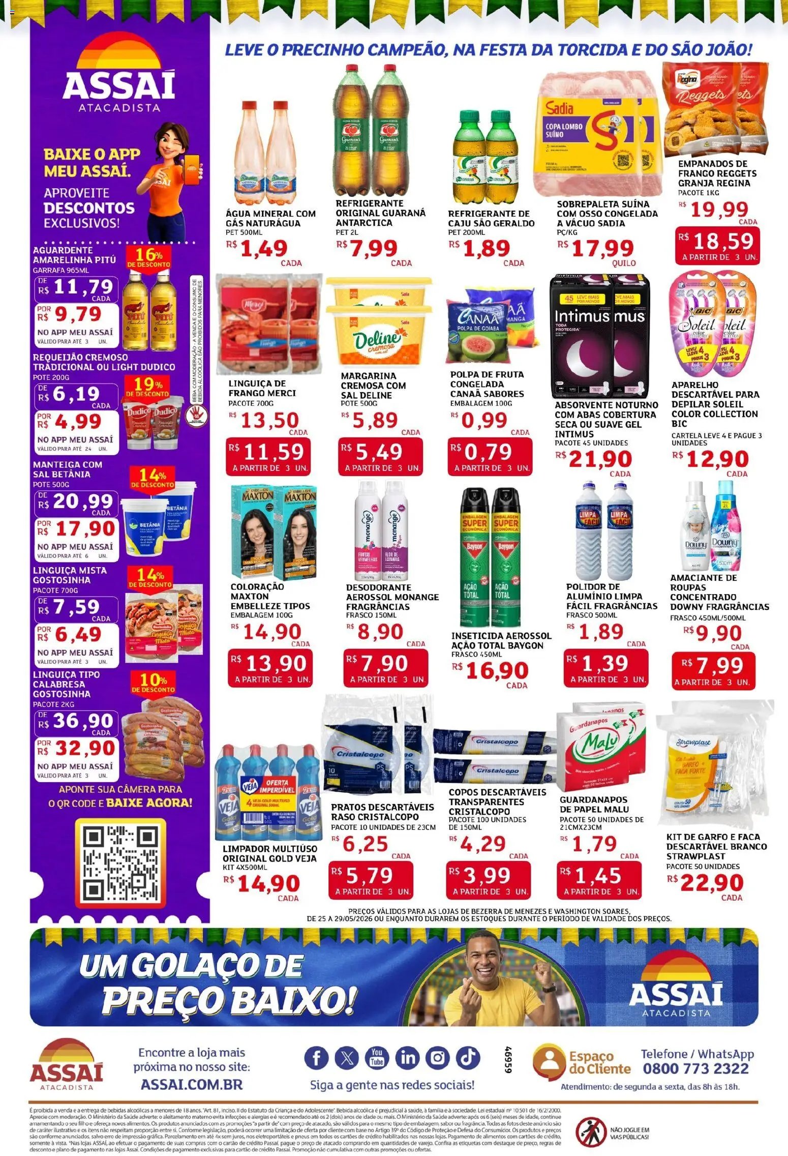 Assaí Atacadista folheto a partir de 25/05/2026 Assaí Atacadista ofertas - CE (2026-05-25 - 2026-05-29)