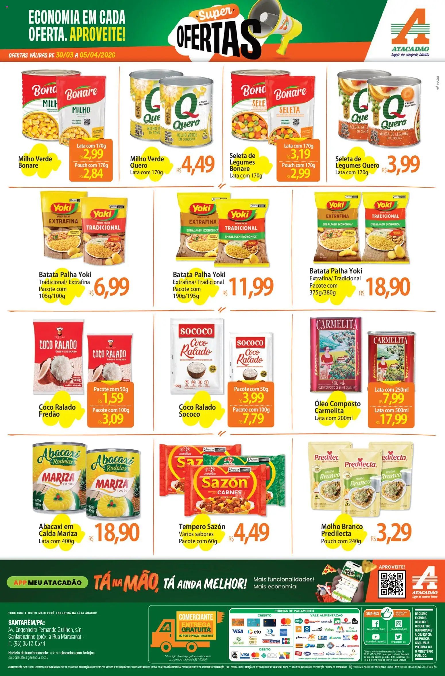Atacadão folheto a partir de 30/03/2026 Atacadão ofertas - PA (2026-03-30 - 2026-04-05)