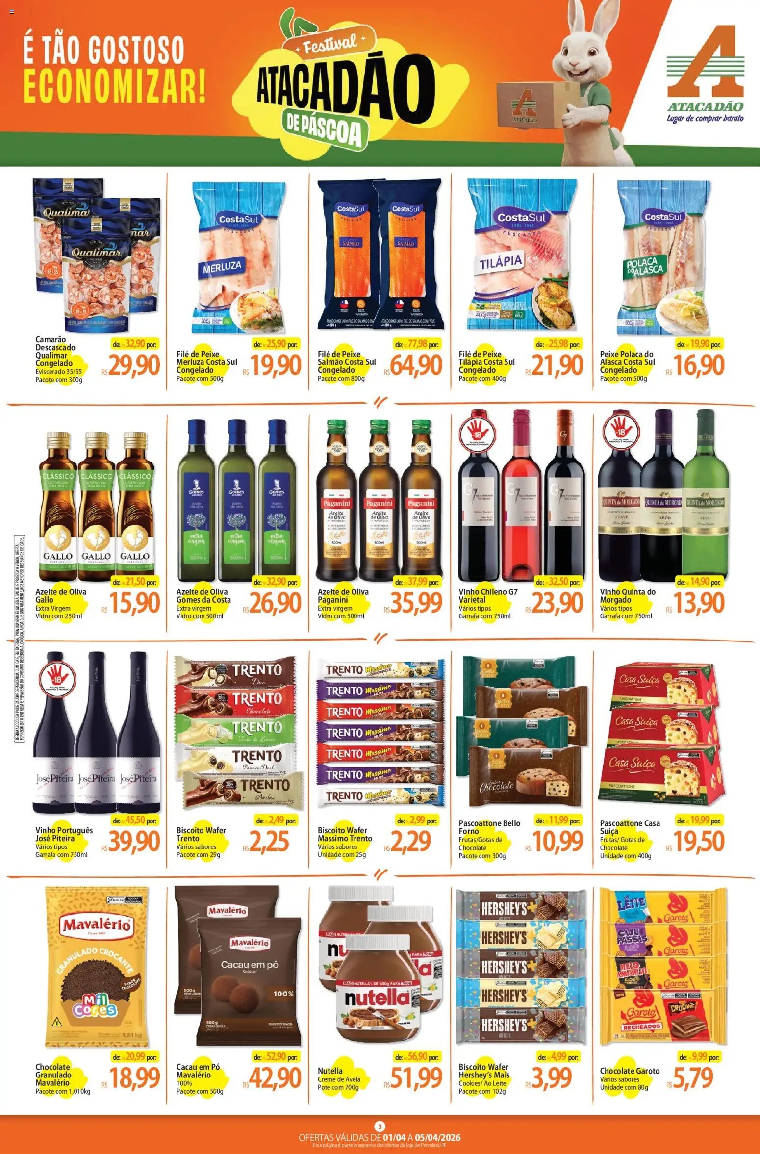 Atacadão folheto a partir de 01/04/2026 Atacadão ofertas - PE (2026-04-01 - 2026-04-05)