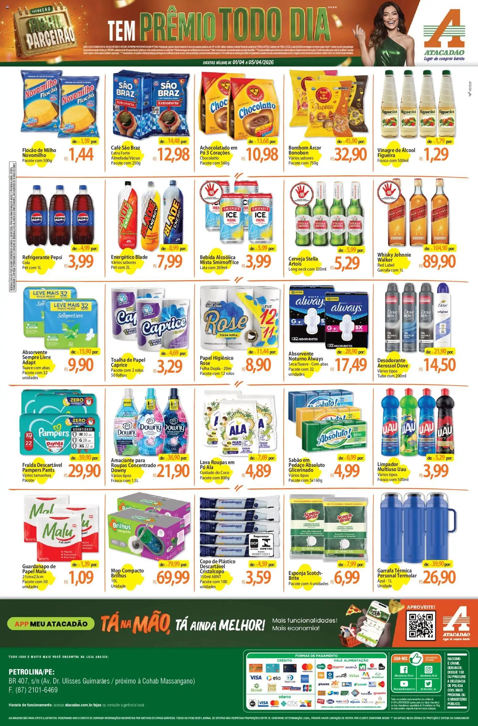Atacadão folheto a partir de 01/04/2026 Atacadão ofertas - PE (2026-04-01 - 2026-04-05)