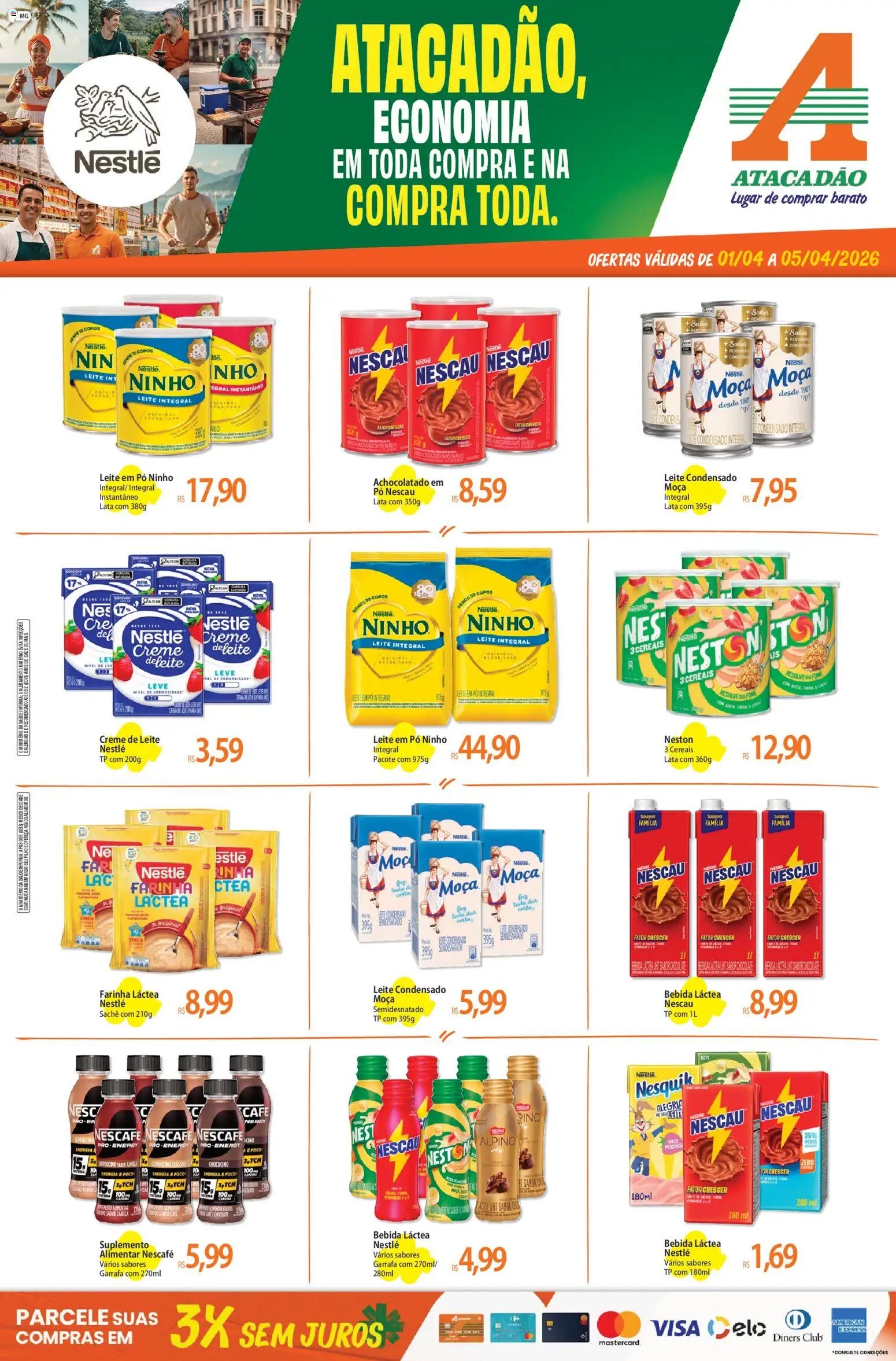 Atacadão folheto a partir de 01/04/2026 Atacadão ofertas - MG (2026-04-01 - 2026-04-05)