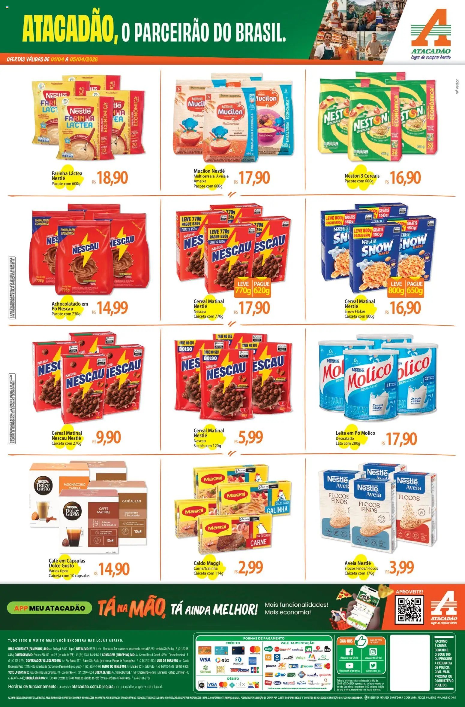 Atacadão folheto a partir de 01/04/2026 Atacadão ofertas - MG (2026-04-01 - 2026-04-05)