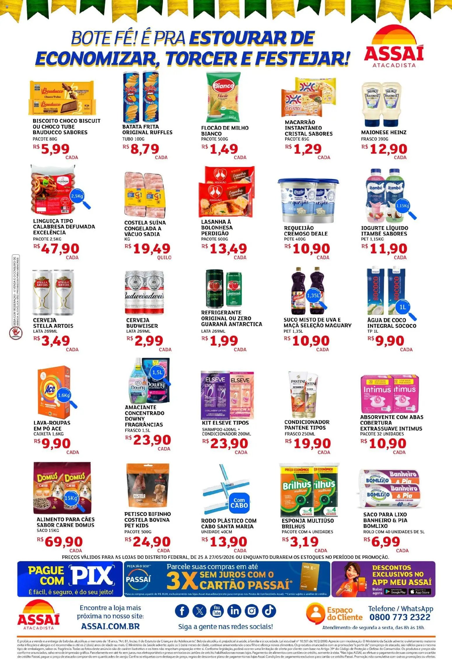 Assaí Atacadista folheto a partir de 25/05/2026 Assaí Atacadista ofertas - DF (2026-05-25 - 2026-05-27)
