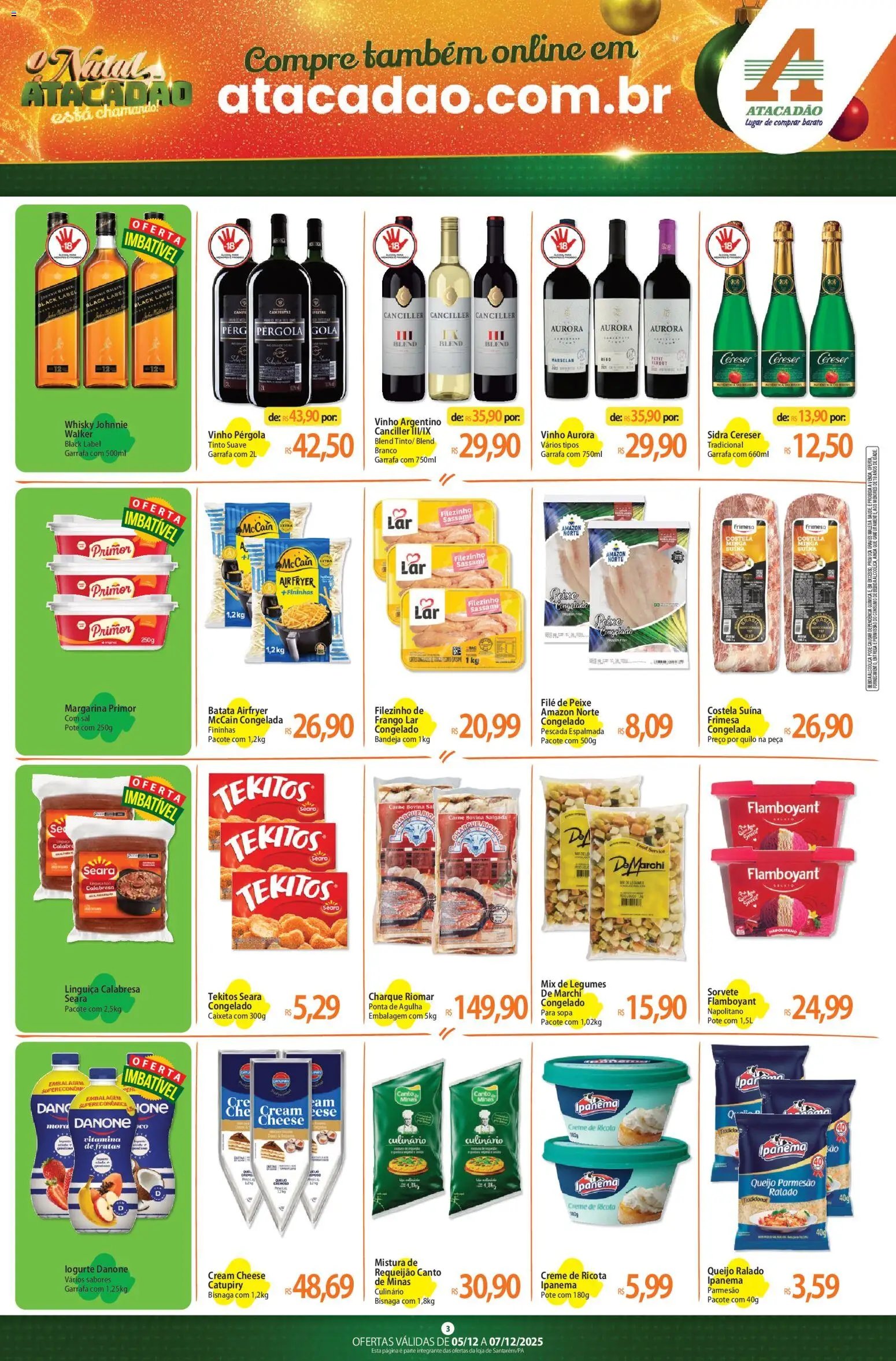 Atacadão folheto a partir de 05/12/2025 Ofertas - PA (2025-12-05 - 2025-12-07)