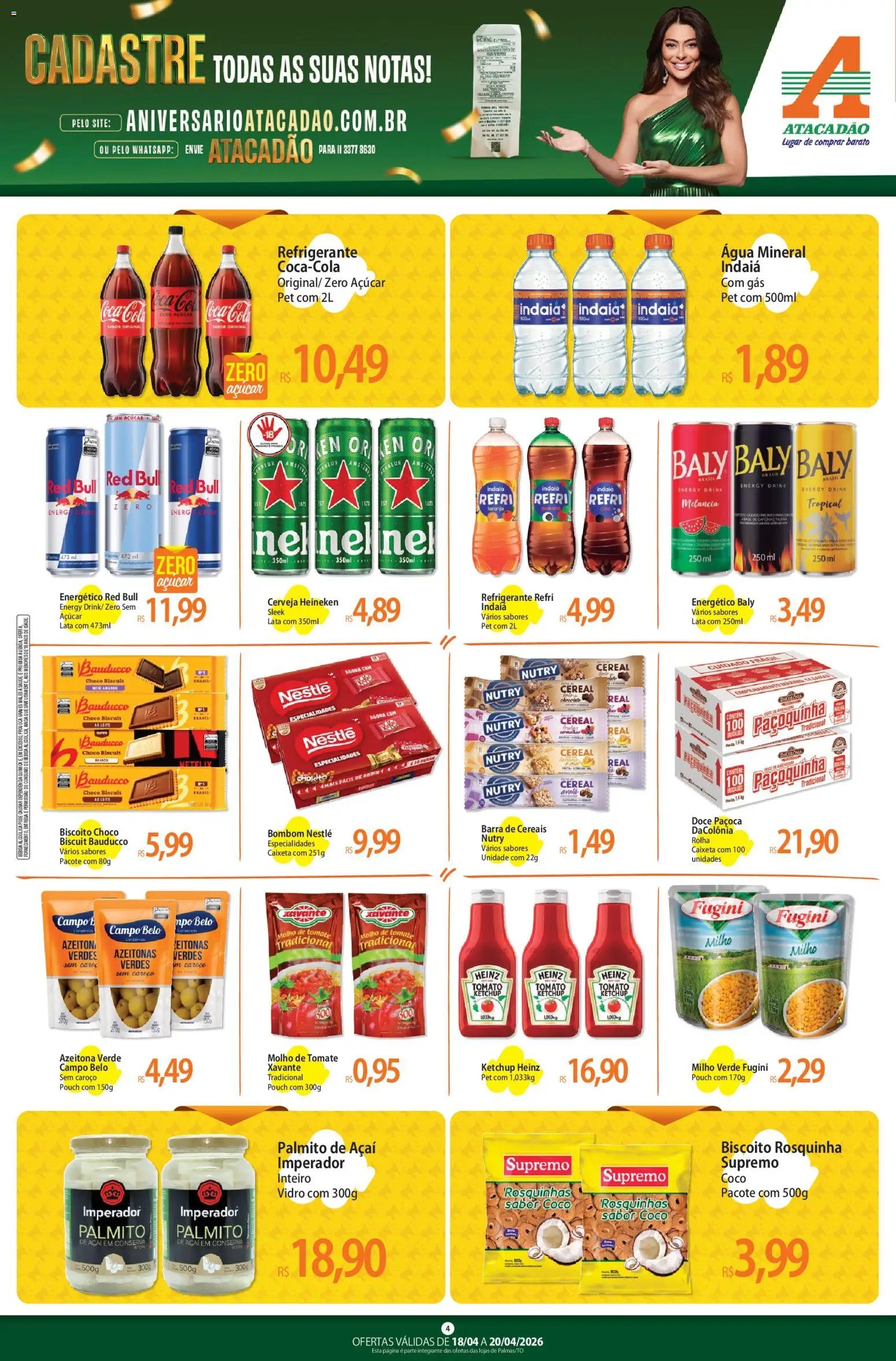 Atacadão folheto a partir de 18/04/2026 Atacadão ofertas - TO (2026-04-18 - 2026-04-20)