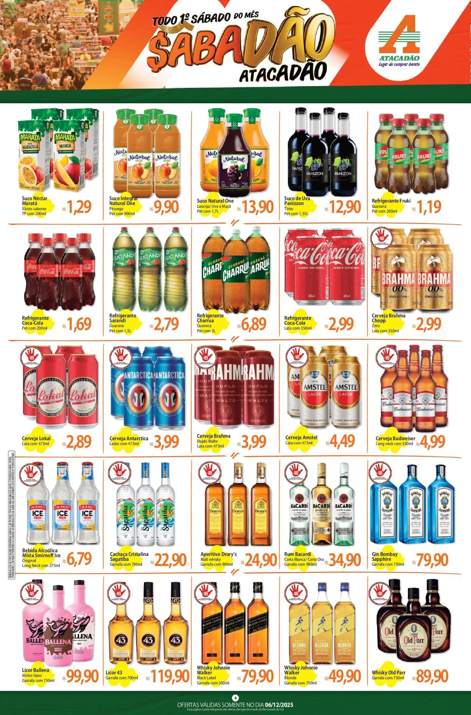 Atacadão folheto a partir de 06/12/2025 Ofertas - RS (2025-12-06 - 2025-12-06)