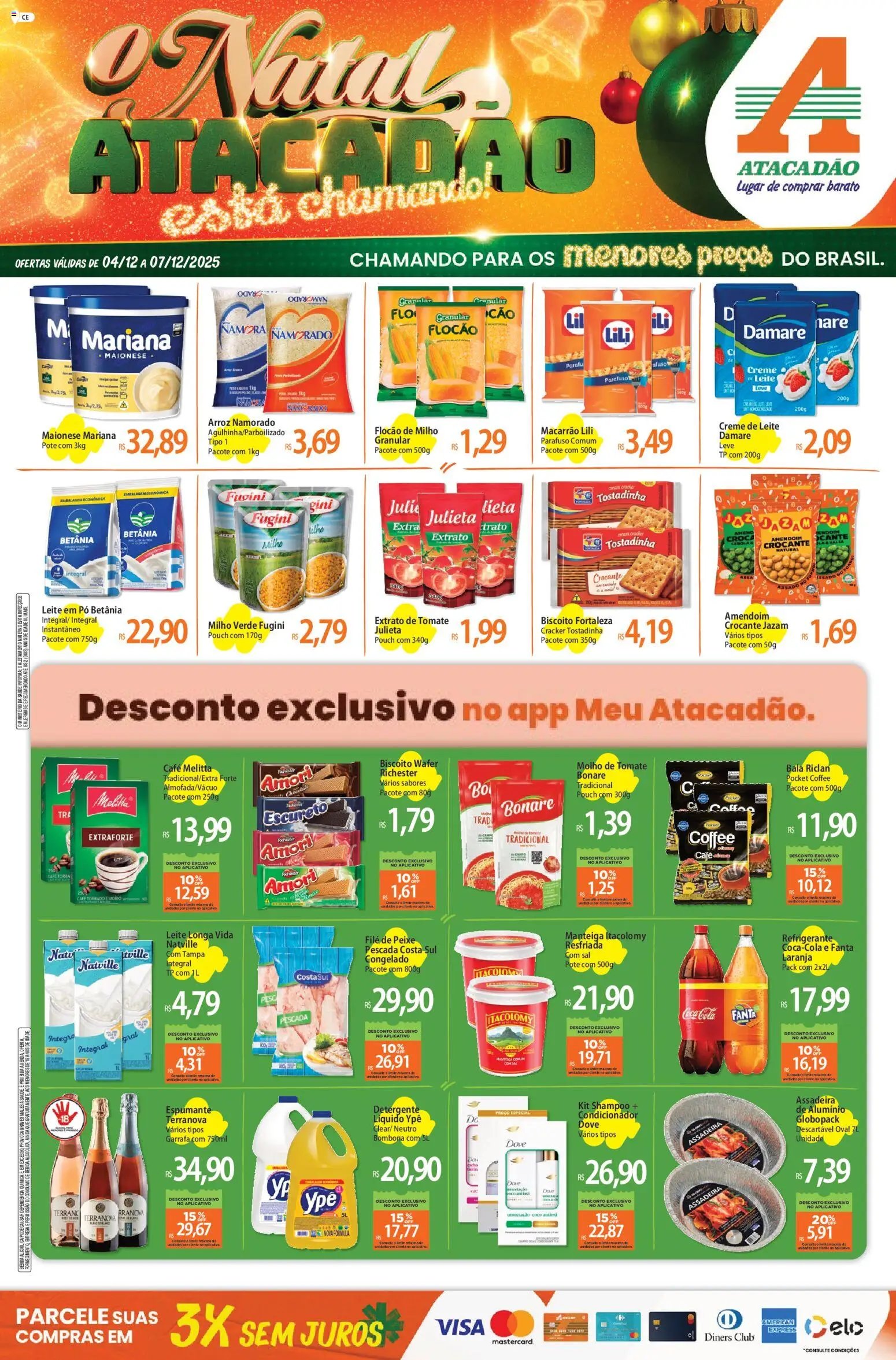 Atacadão folheto a partir de 04/12/2025 Ofertas - CE (2025-12-04 - 2025-12-07)