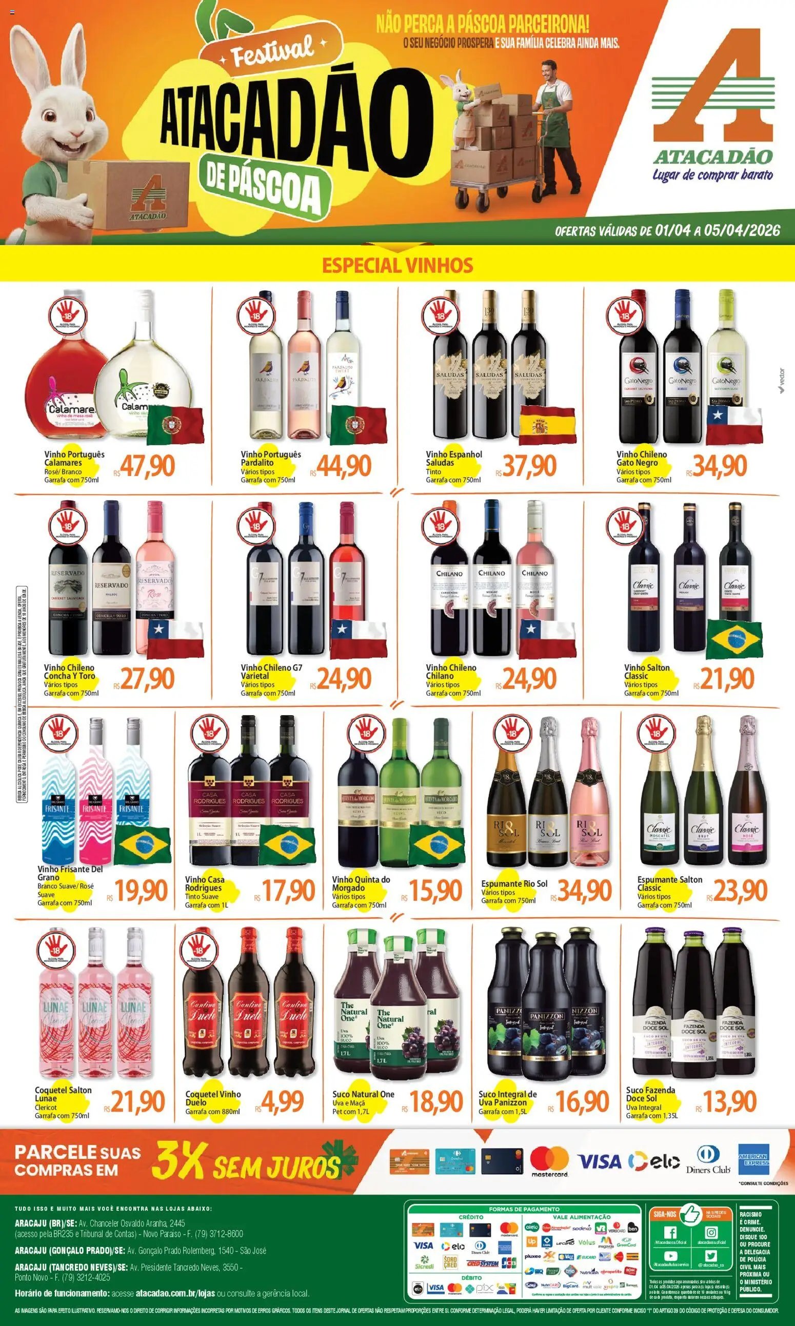 Atacadão folheto a partir de 01/04/2026 Atacadão ofertas - SE (2026-04-01 - 2026-04-05)
