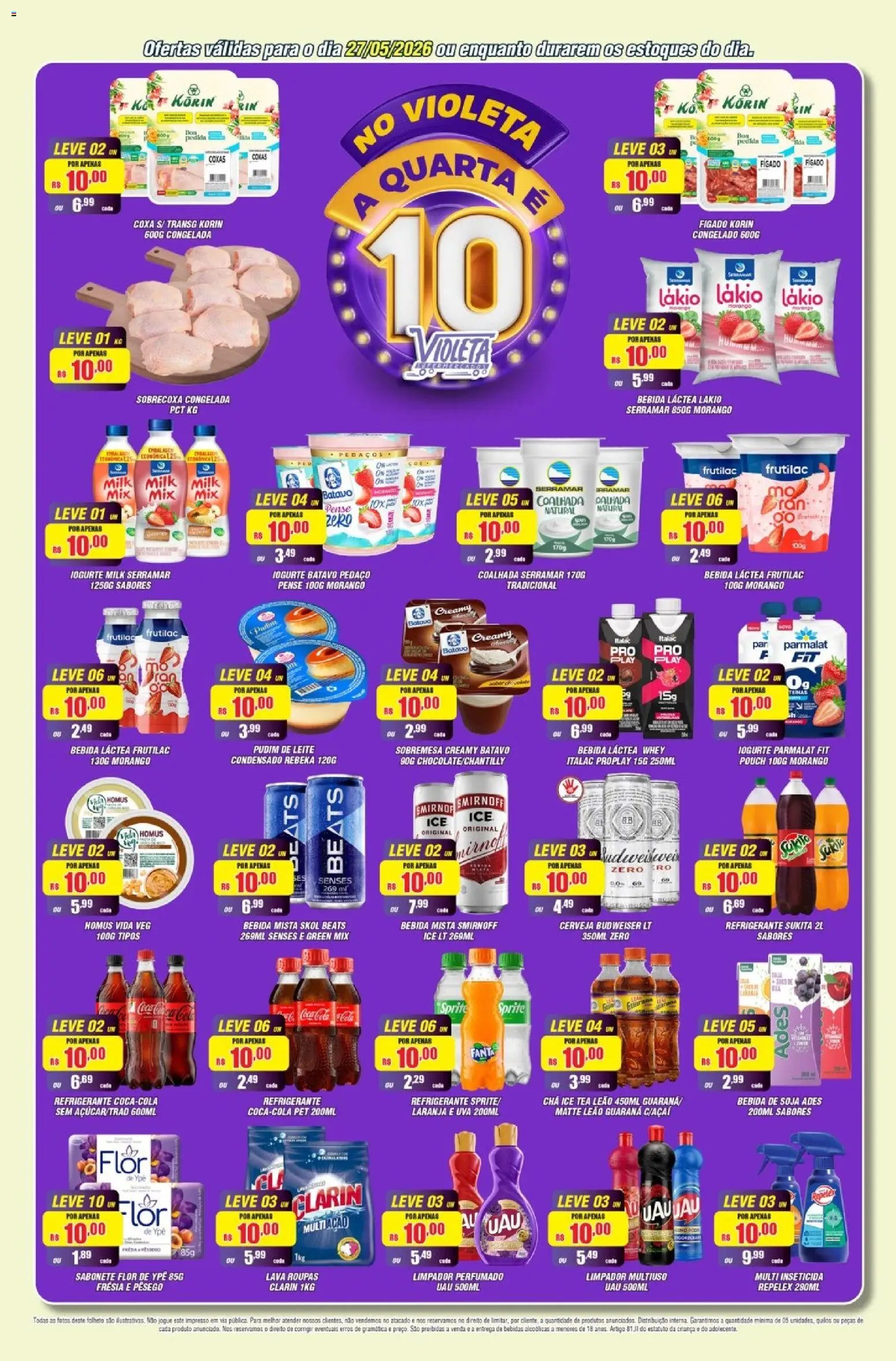 Violeta Supermercados folheto a partir de 26/05/2026 Violeta Supermercados - Ofertas da semana (2026-05-26 - 2026-05-27)