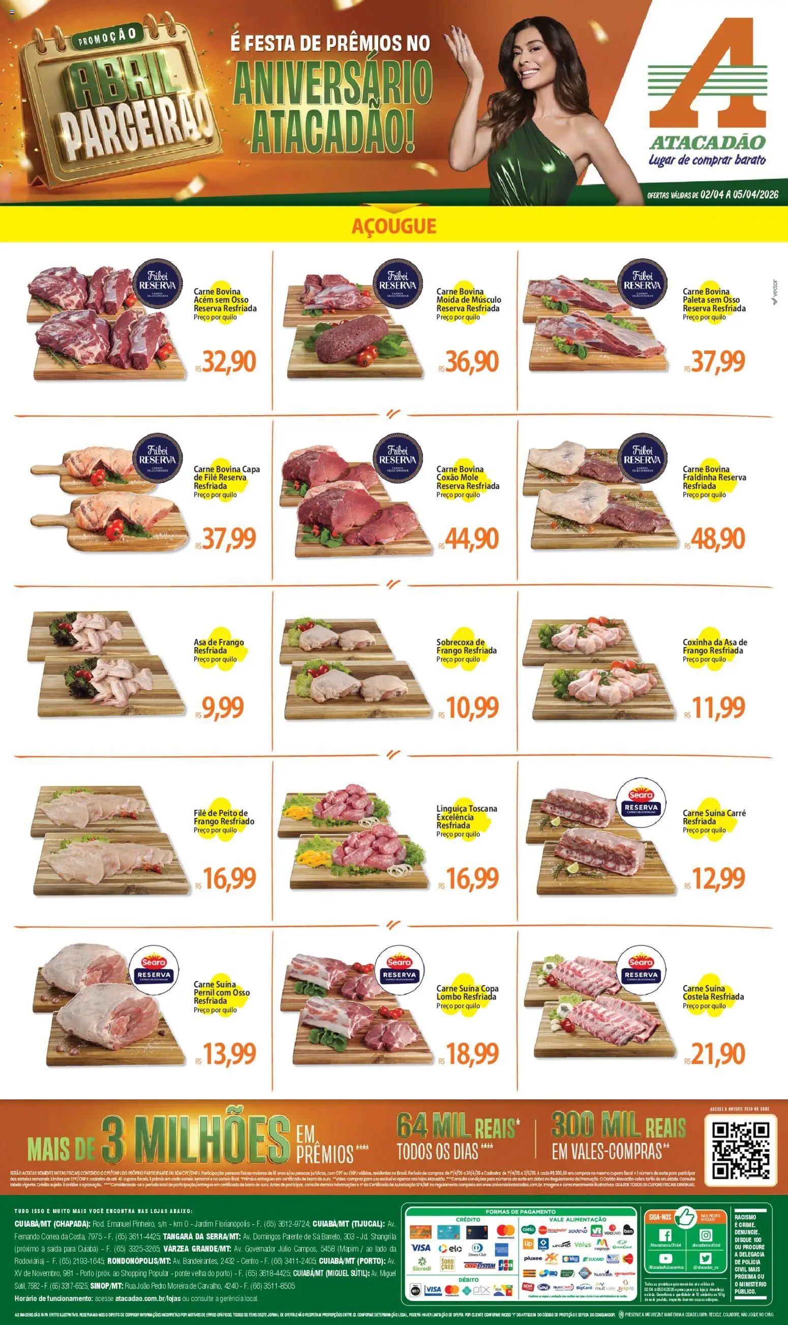 Atacadão folheto a partir de 02/04/2026 Atacadão ofertas - MT (2026-04-02 - 2026-04-05)