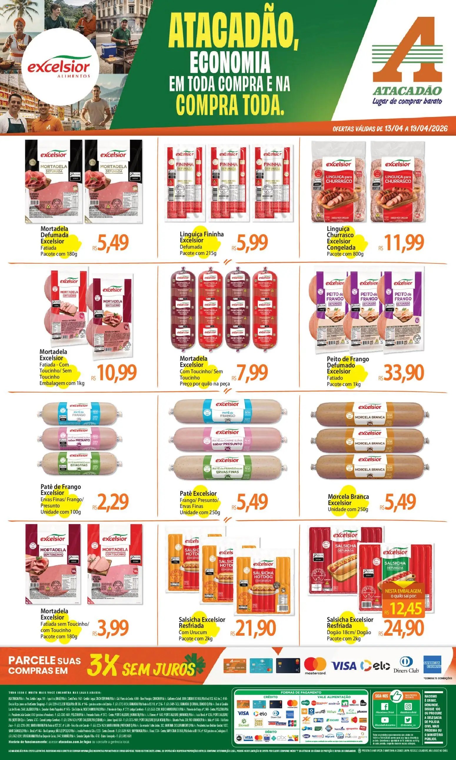 Atacadão folheto a partir de 13/04/2026 Atacadão ofertas - RS (2026-04-13 - 2026-04-19)