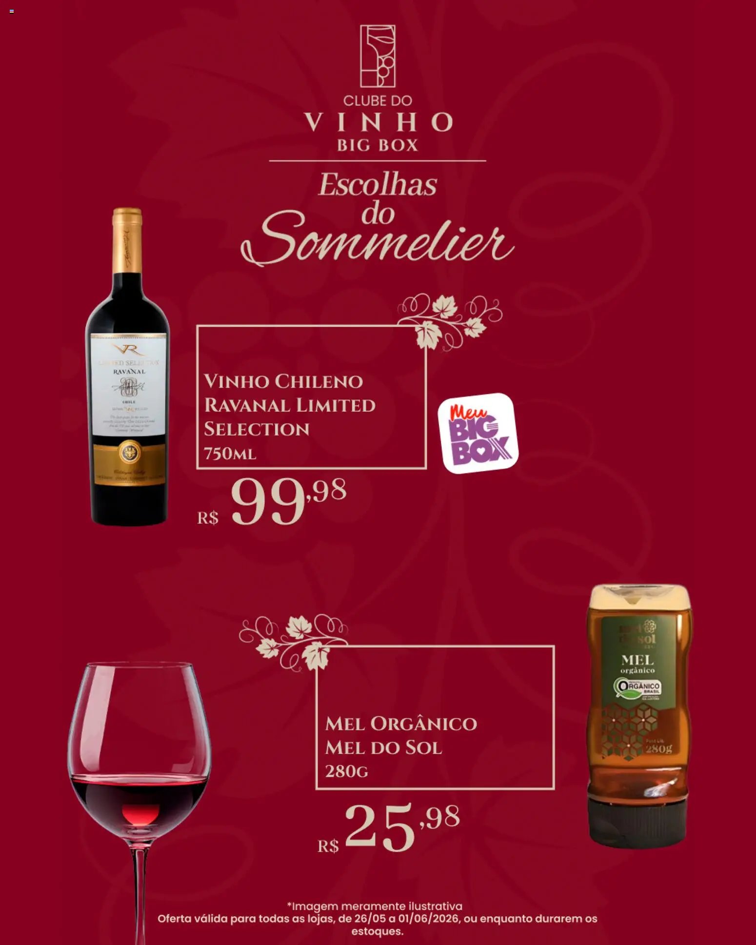Big Box folheto a partir de 26/05/2026 Big Box ofertas Clube do Vinho (2026-05-26 - 2026-06-01)