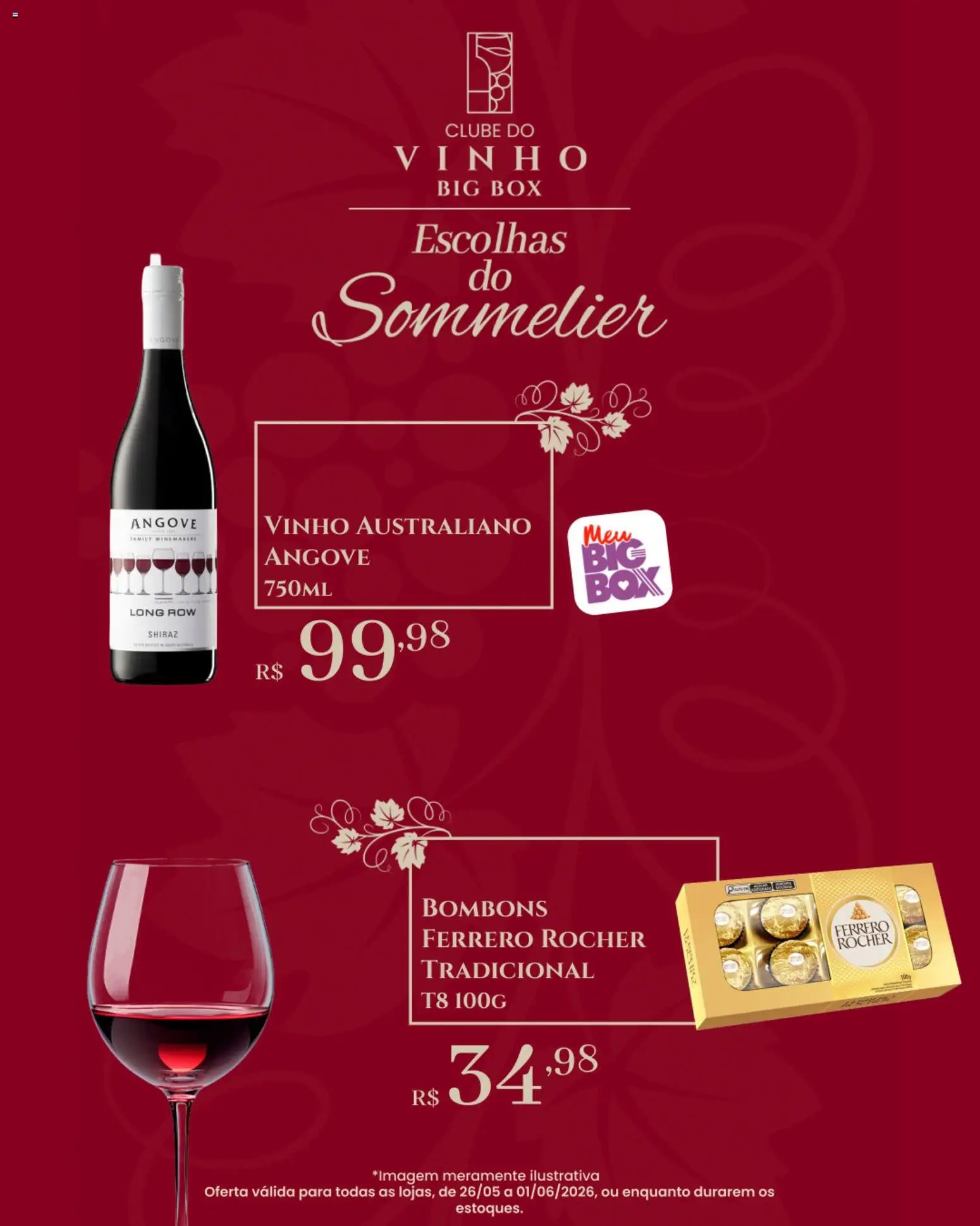 Big Box folheto a partir de 26/05/2026 Big Box ofertas Clube do Vinho (2026-05-26 - 2026-06-01)