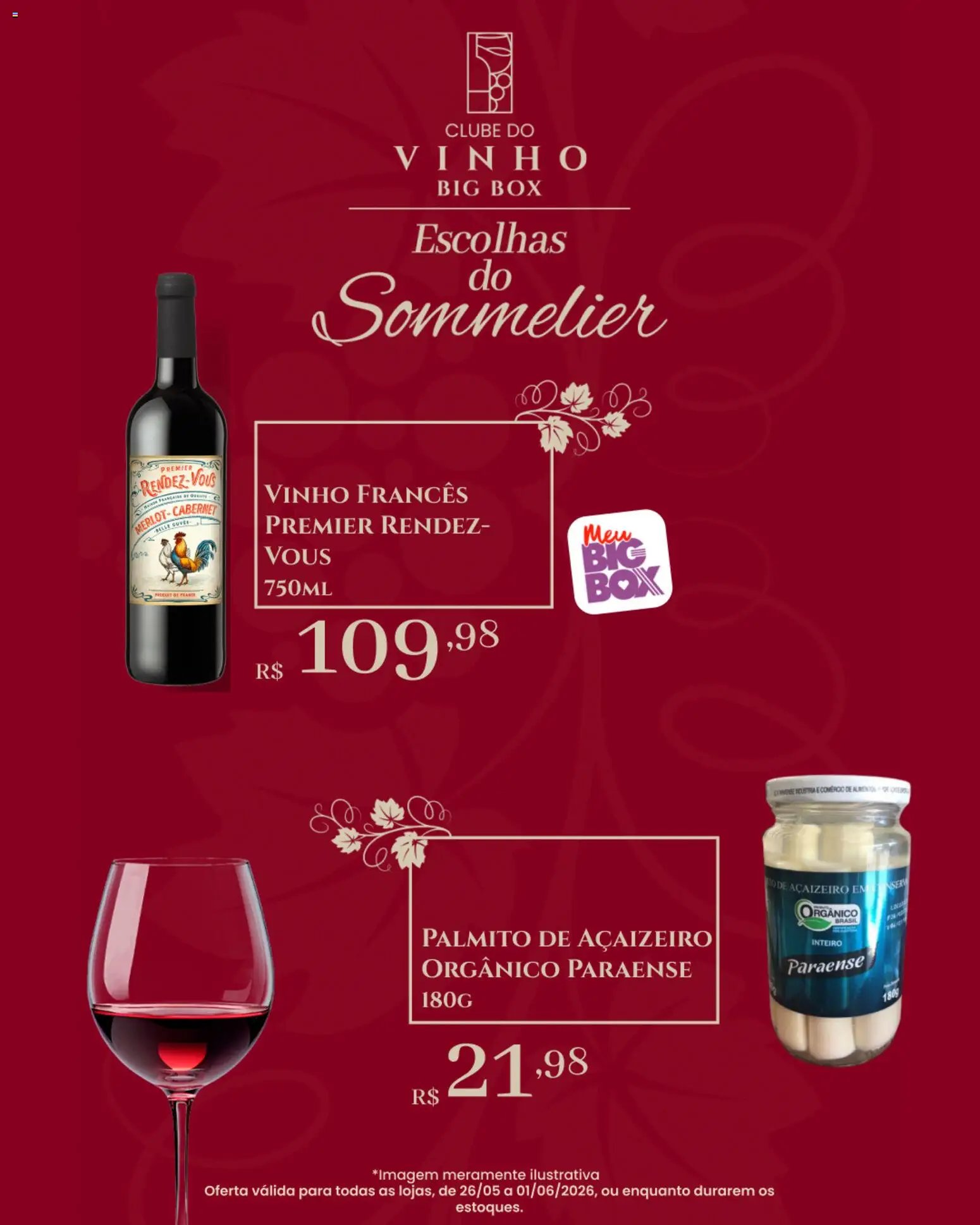 Big Box folheto a partir de 26/05/2026 Big Box ofertas Clube do Vinho (2026-05-26 - 2026-06-01)