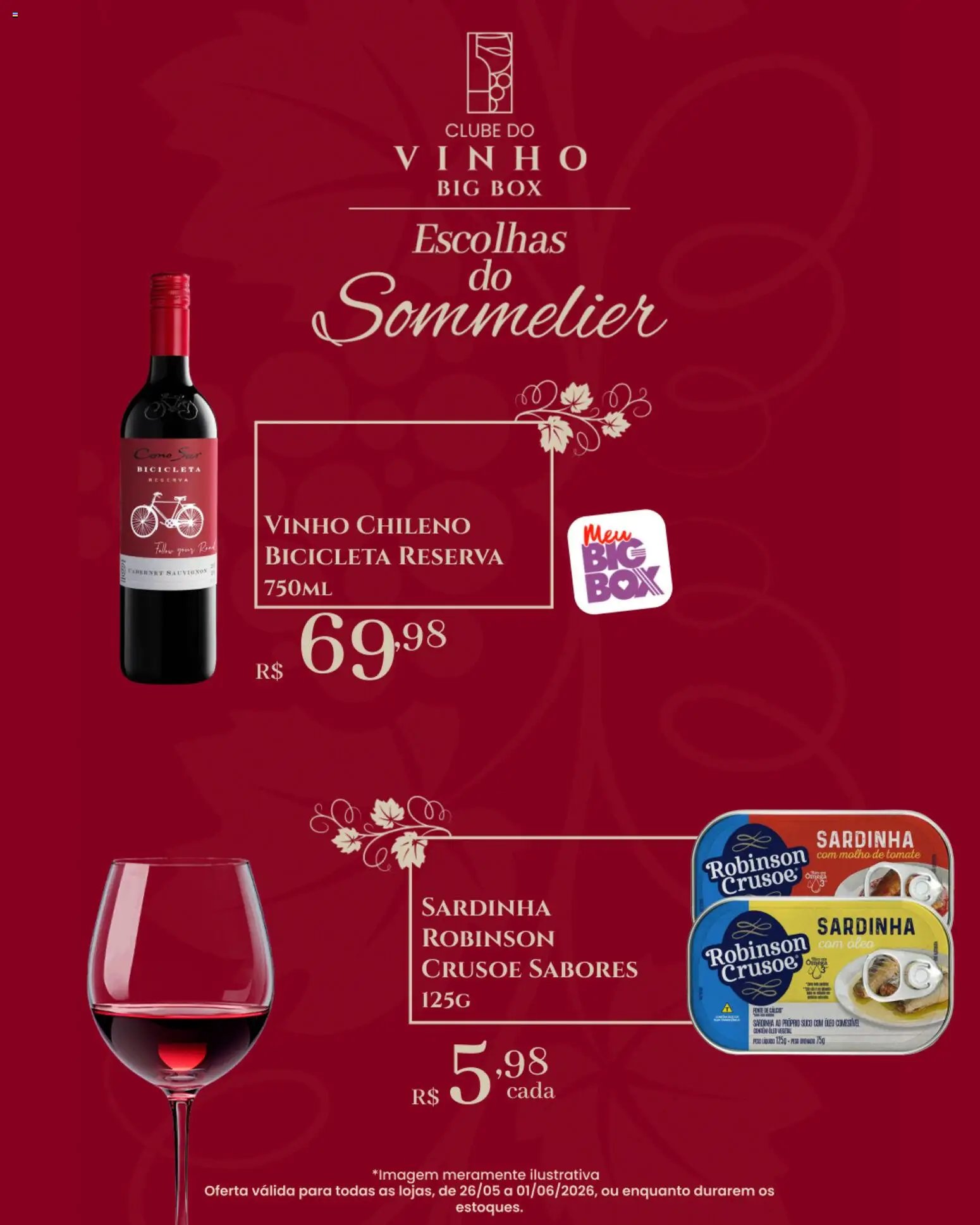 Big Box folheto a partir de 26/05/2026 Big Box ofertas Clube do Vinho (2026-05-26 - 2026-06-01)