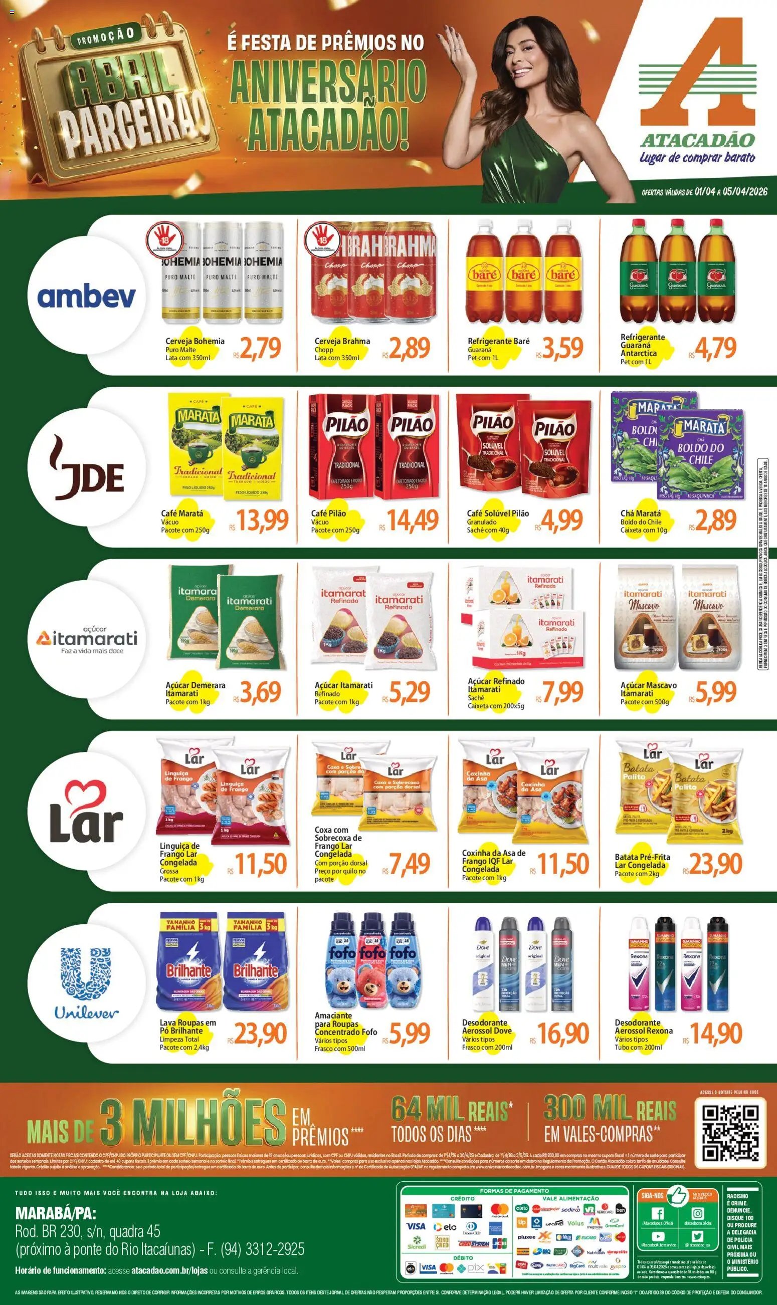 Atacadão folheto a partir de 01/04/2026 Atacadão ofertas - PA (2026-04-01 - 2026-04-05)