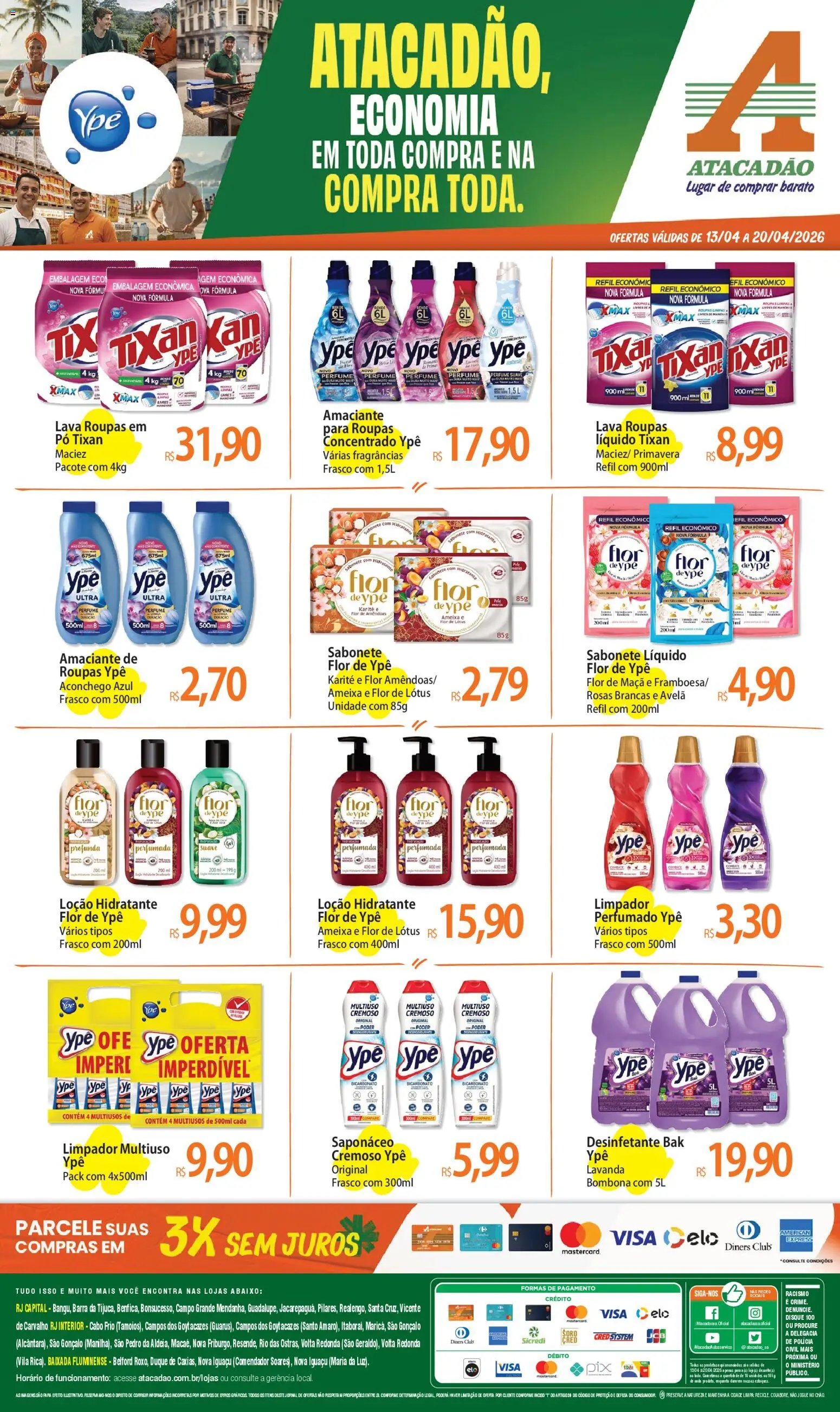 Atacadão folheto a partir de 13/04/2026 Atacadão ofertas - RJ (2026-04-13 - 2026-04-20)