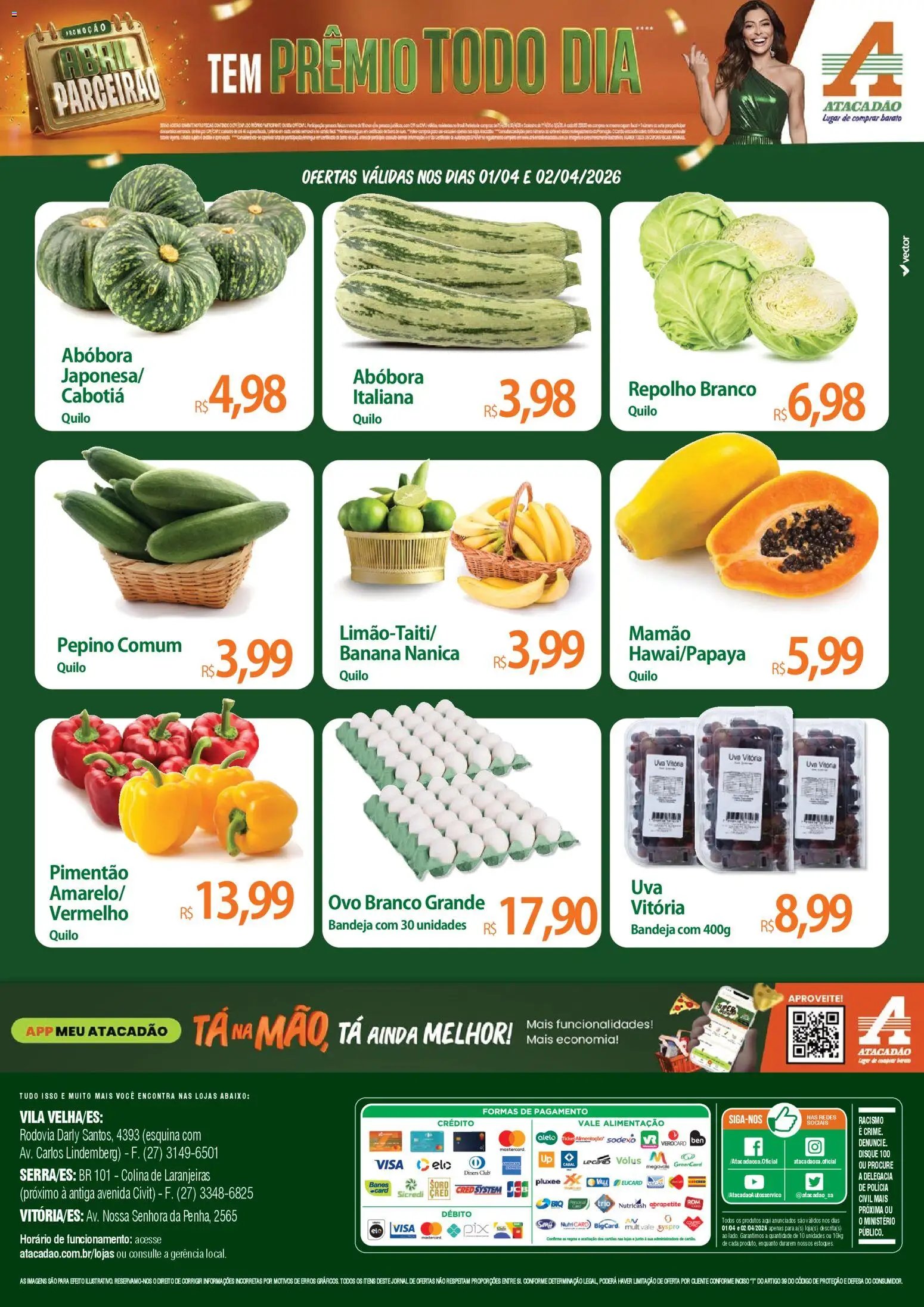 Atacadão folheto a partir de 01/04/2026 Atacadão ofertas - ES (2026-04-01 - 2026-04-02)