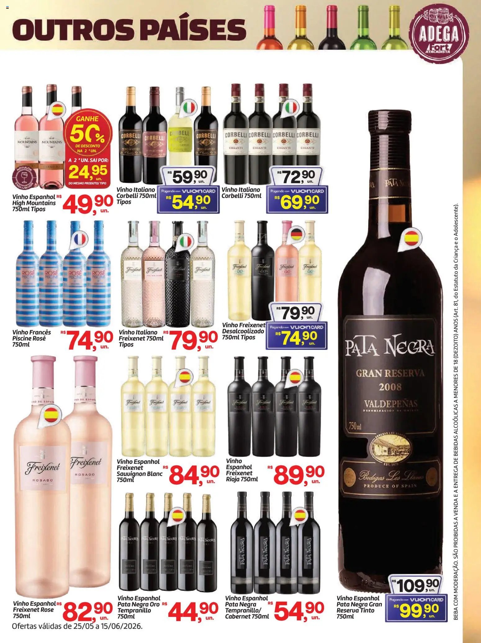 Fort Atacadista folheto a partir de 25/05/2026 Fort Atacadista ofertas Vinhos (2026-05-25 - 2026-06-15)