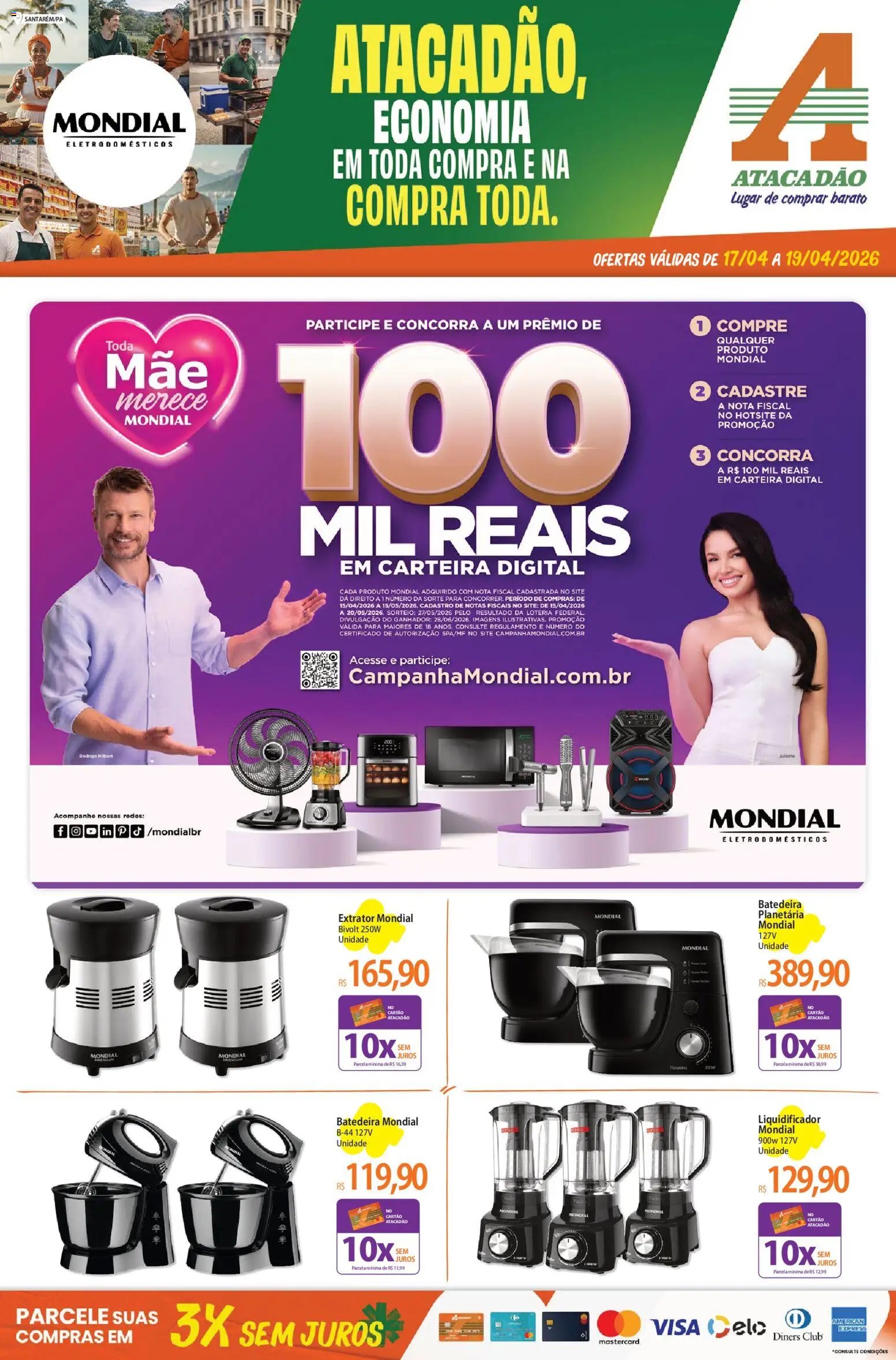 Atacadão folheto a partir de 17/04/2026 Atacadão ofertas - PA (2026-04-17 - 2026-04-19)