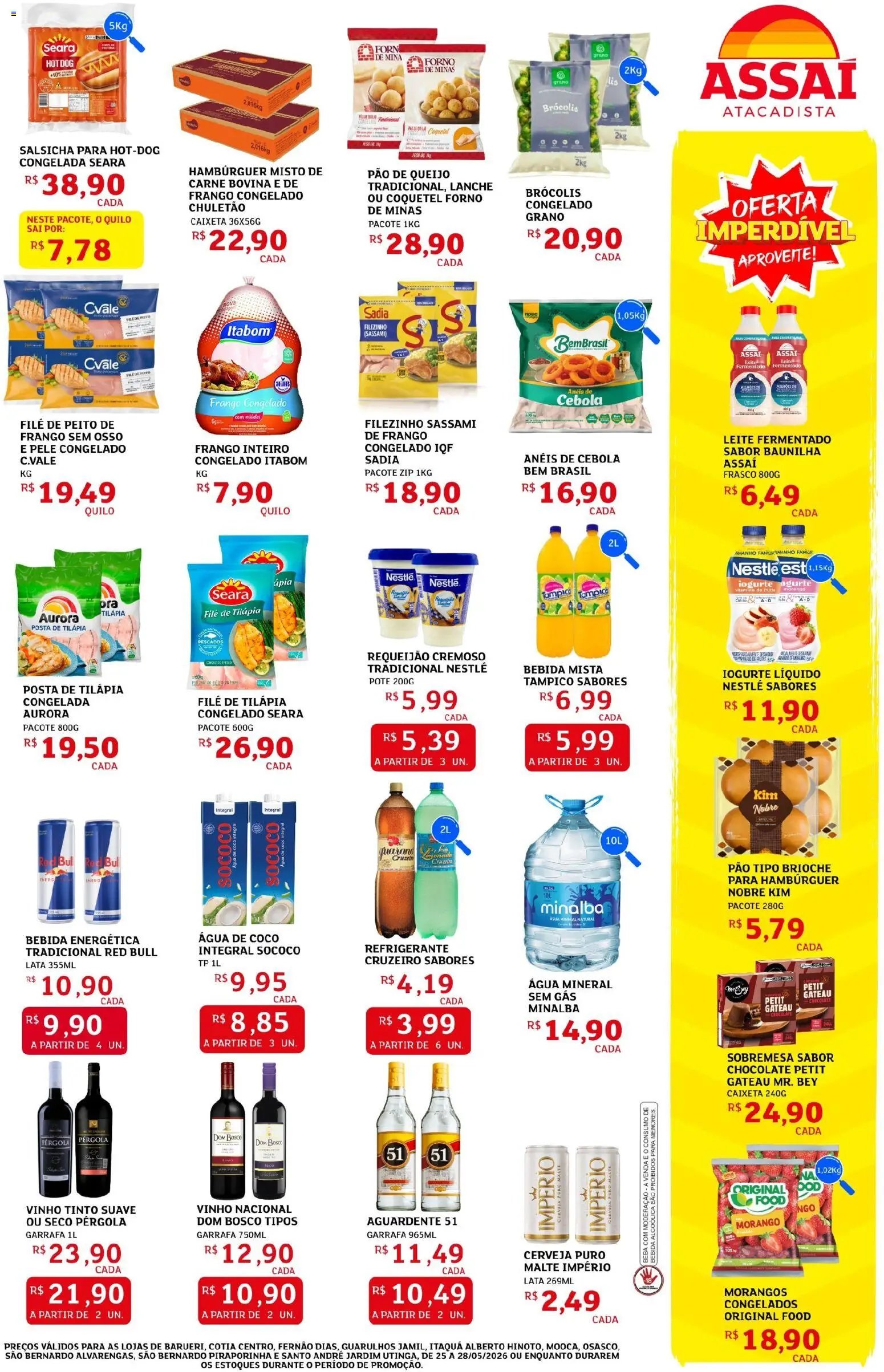 Assaí Atacadista folheto a partir de 25/05/2026 Assaí Atacadista ofertas - SP (2026-05-25 - 2026-05-28)