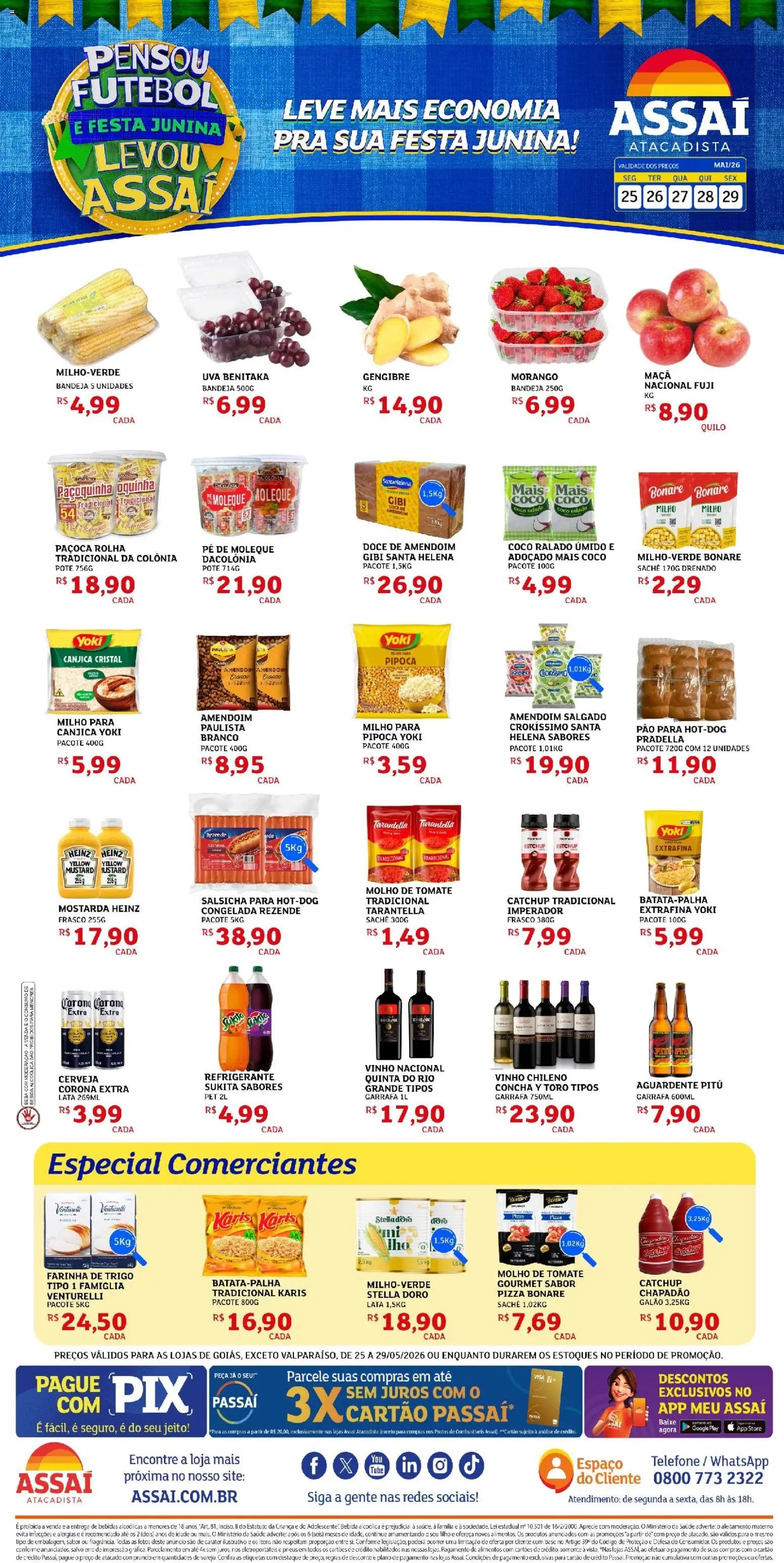 Assaí Atacadista folheto a partir de 26/05/2026 Assaí Atacadista ofertas - GO (2026-05-26 - 2026-05-29)