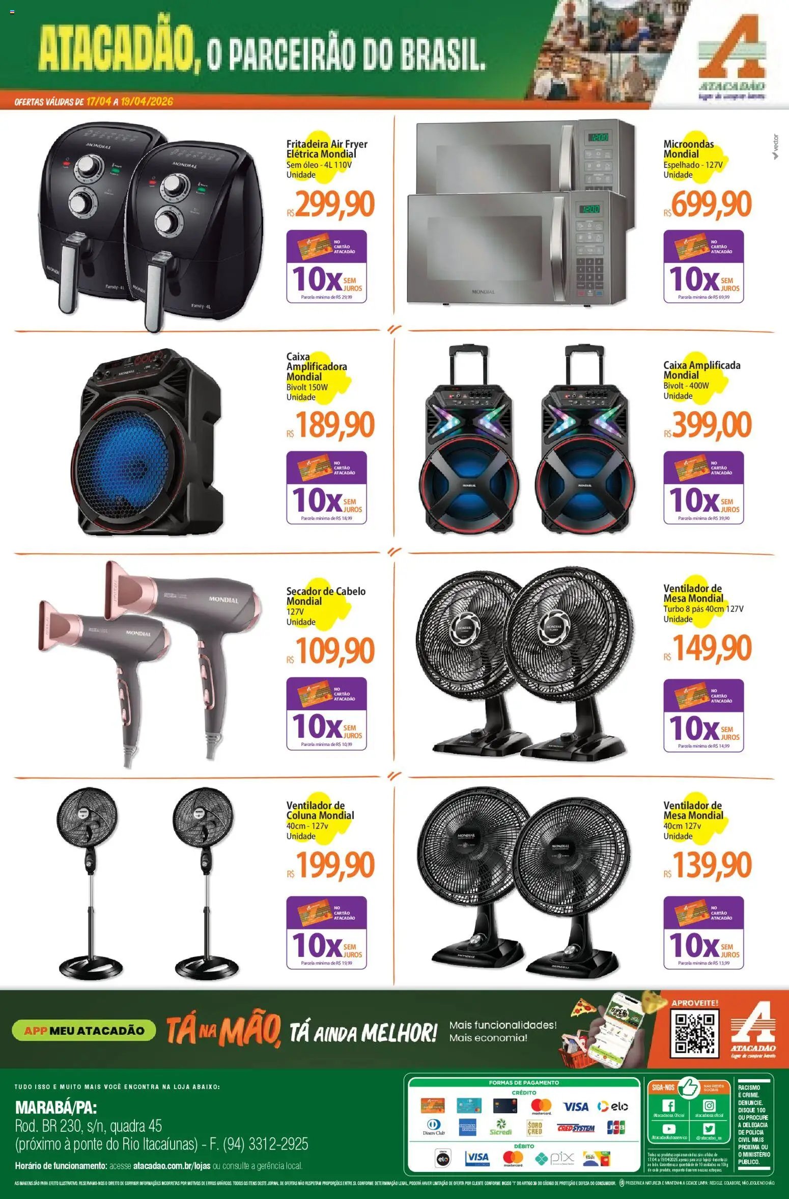Atacadão folheto a partir de 17/04/2026 Atacadão ofertas - PA (2026-04-17 - 2026-04-19)