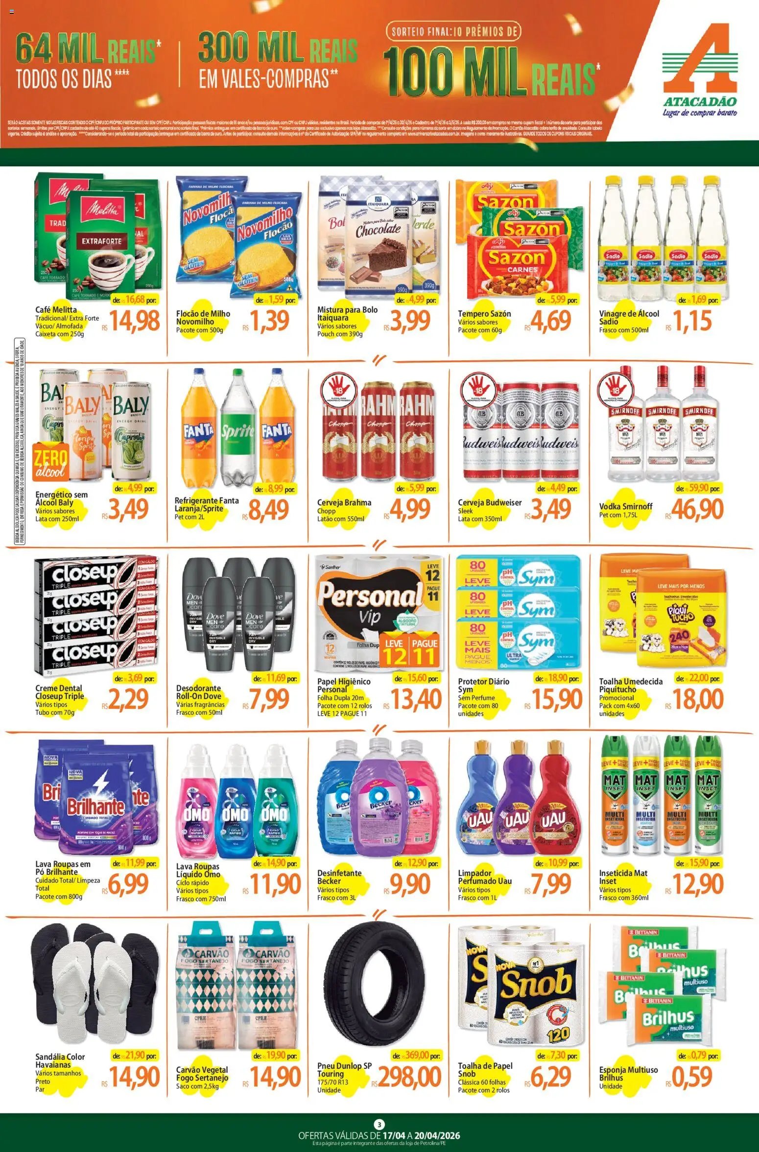 Atacadão folheto a partir de 17/04/2026 Atacadão ofertas - PE (2026-04-17 - 2026-04-20)